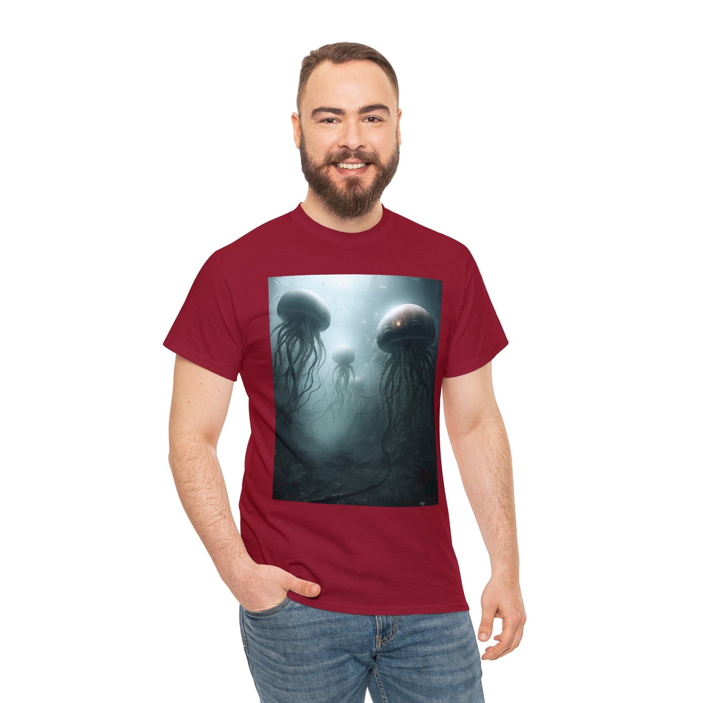 Alien Jellyfish Unisex Heavy Cotton Tee