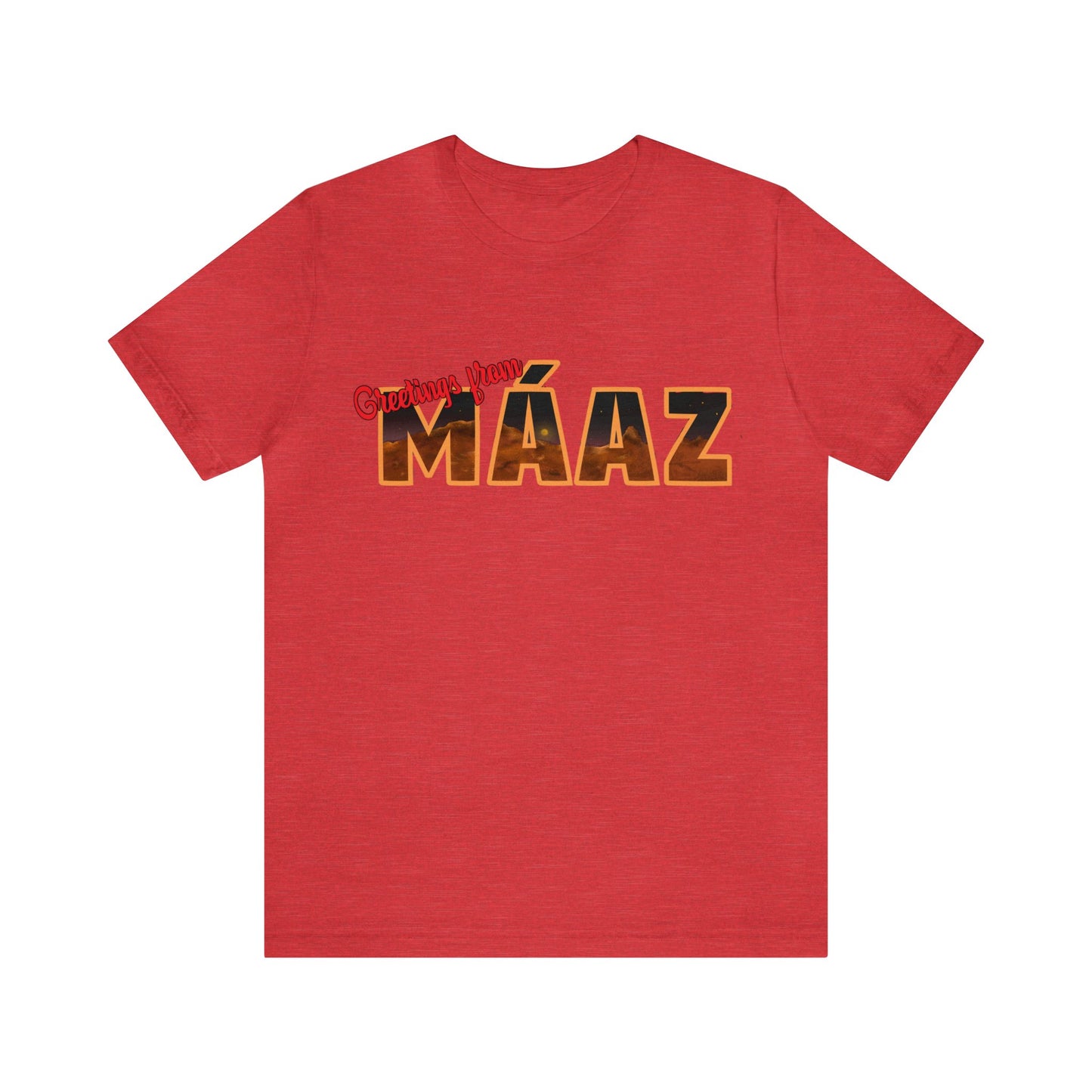 Greetings from Máaz Unisex Jersey Short Sleeve Tee