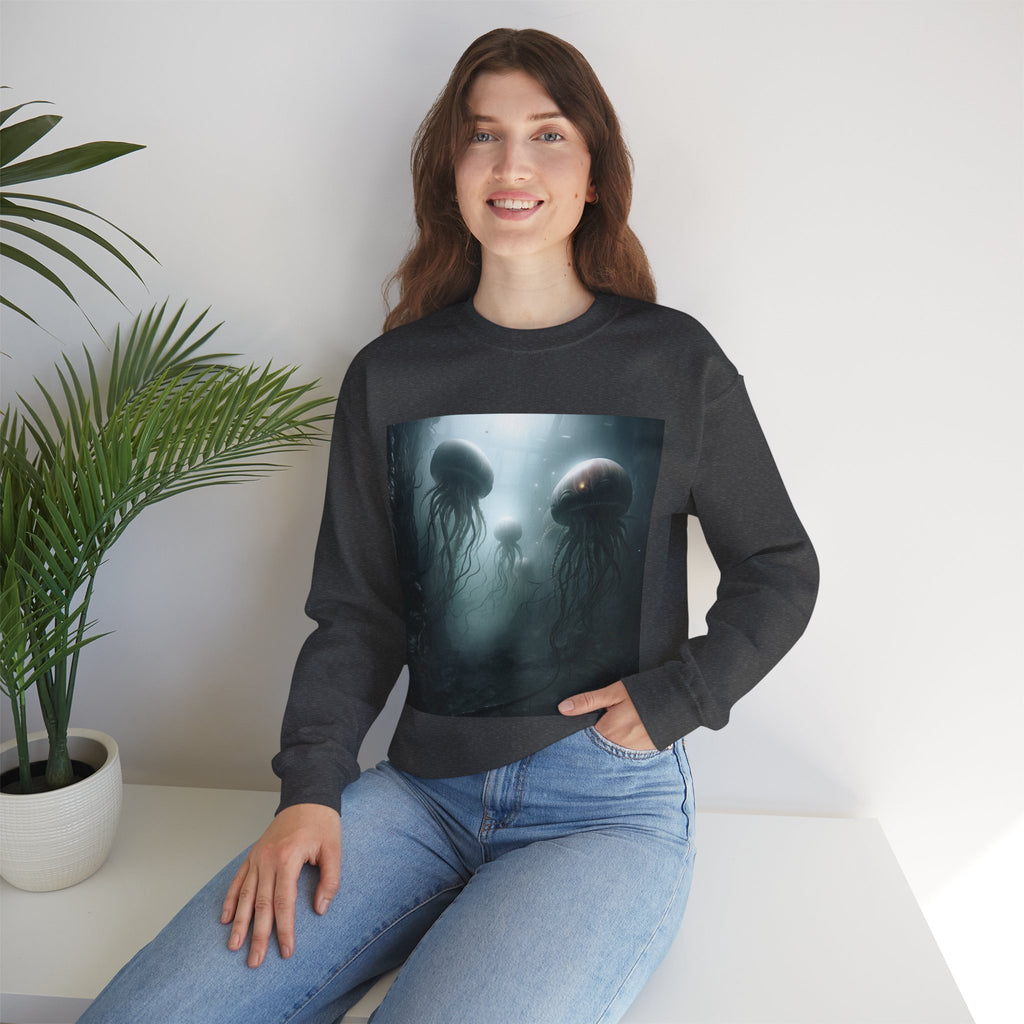 Alien Jellyfish Unisex Heavy Blend Crewneck Sweatshirt