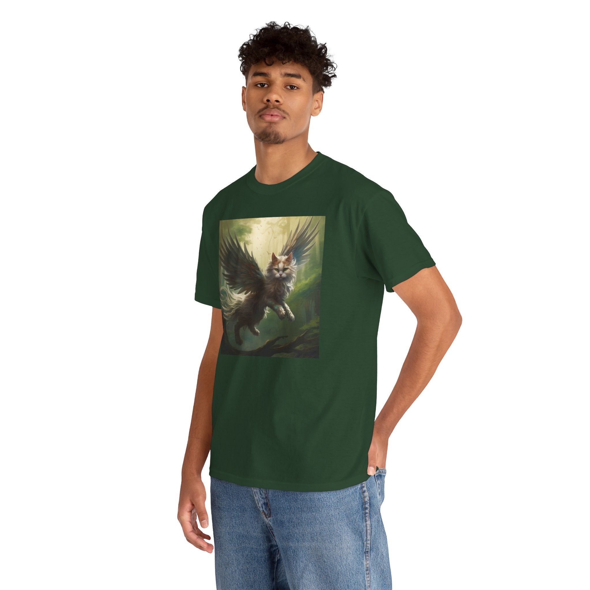 Fantasy Cat Unisex Heavy Cotton Tee