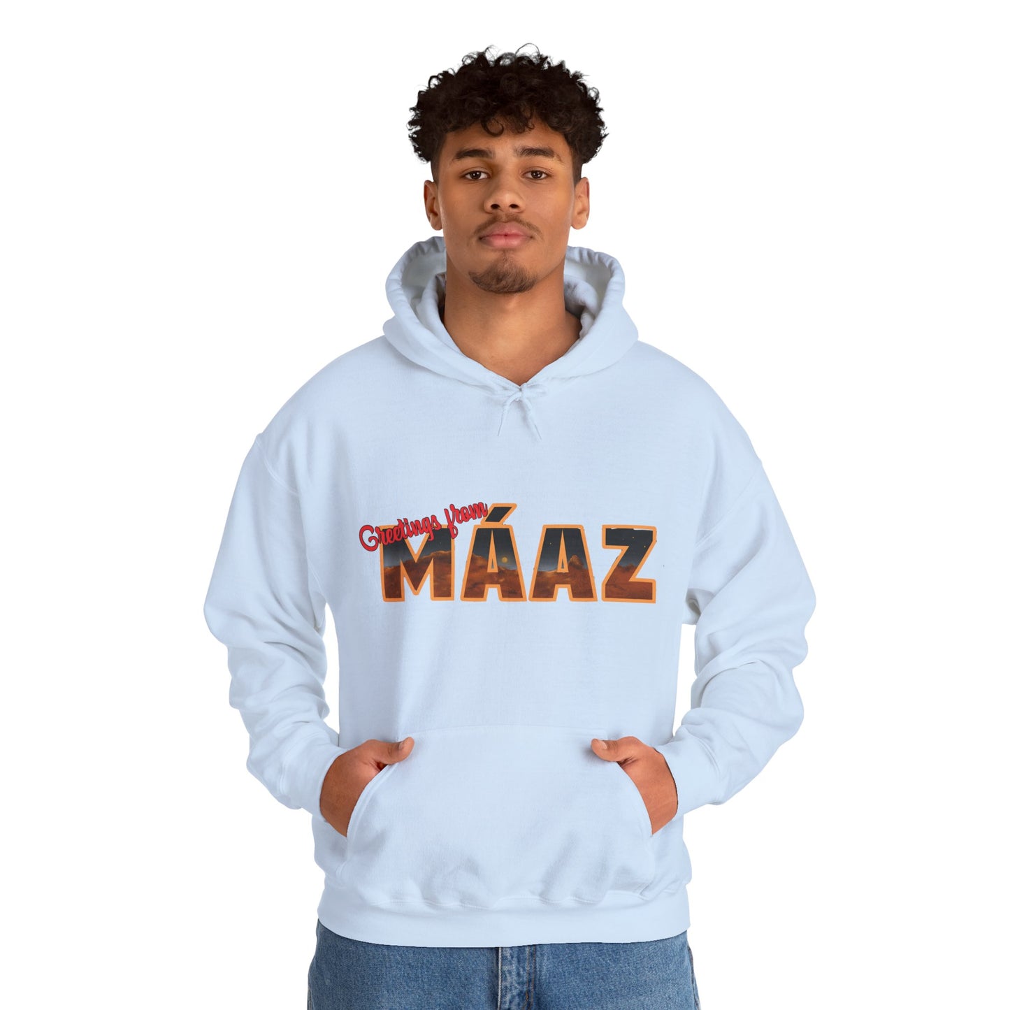 Greetings from Máaz Martians Unisex Heavy Blend Hooded Sweatshirt