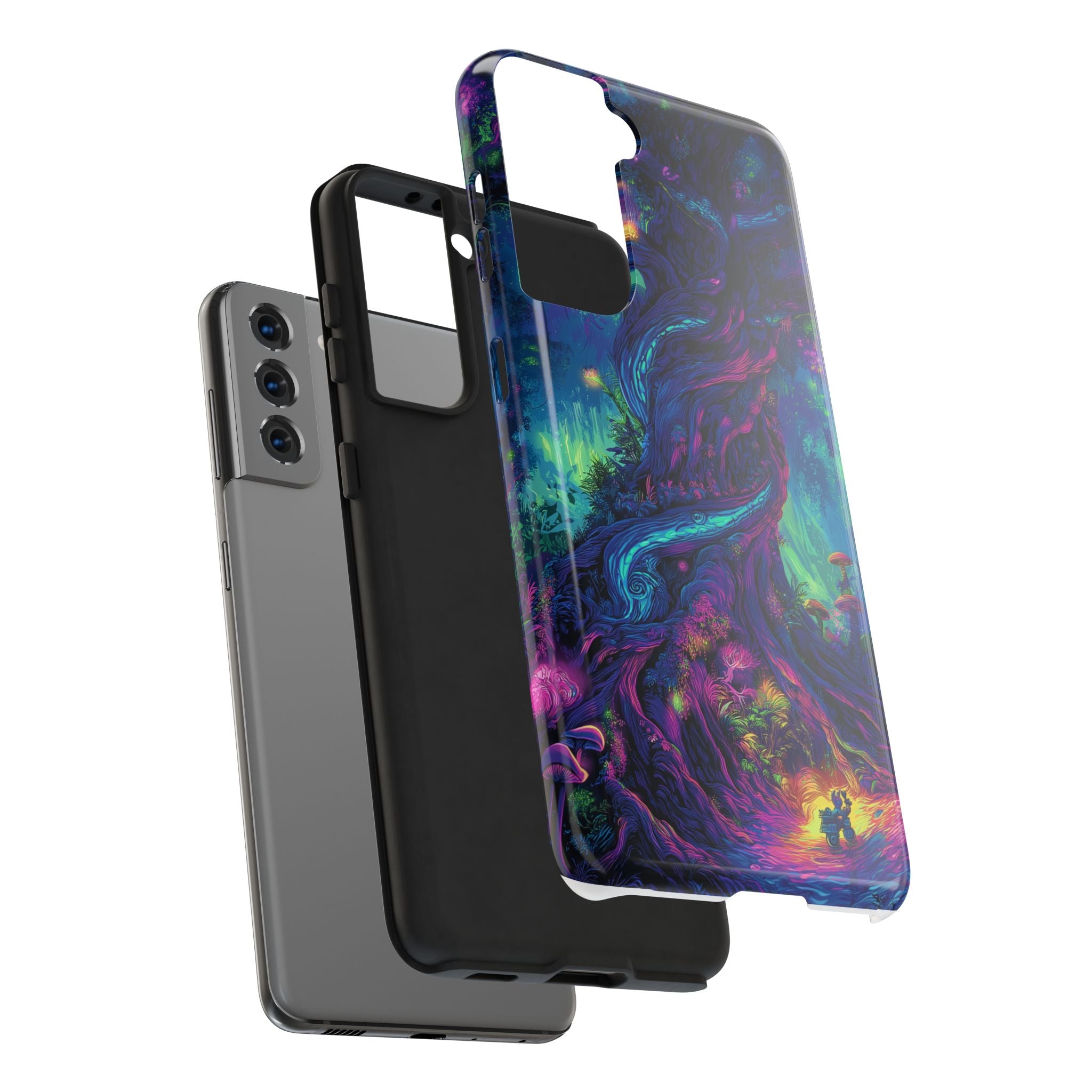 Psychedelic Tree Tough Phone Cases