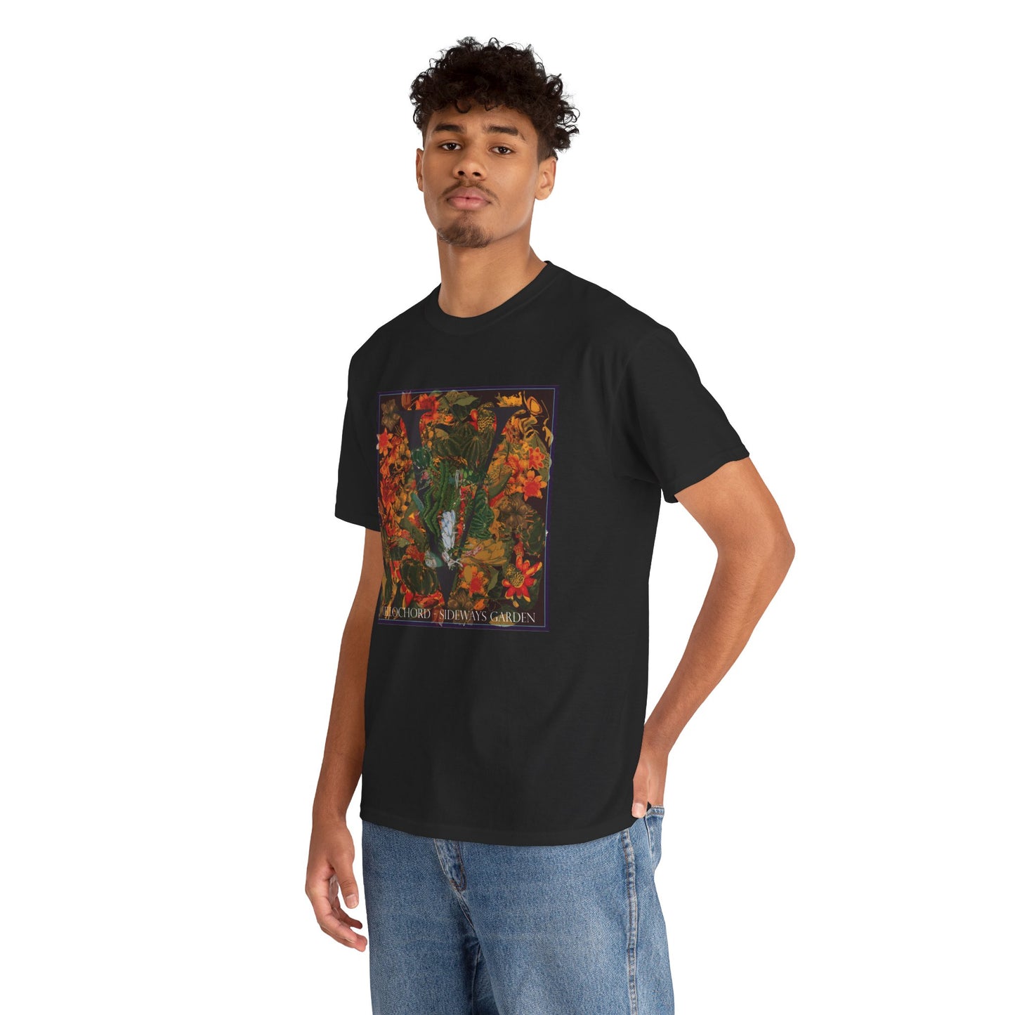 Official Vellochord Sideways Garden Unisex Heavy Cotton Tee