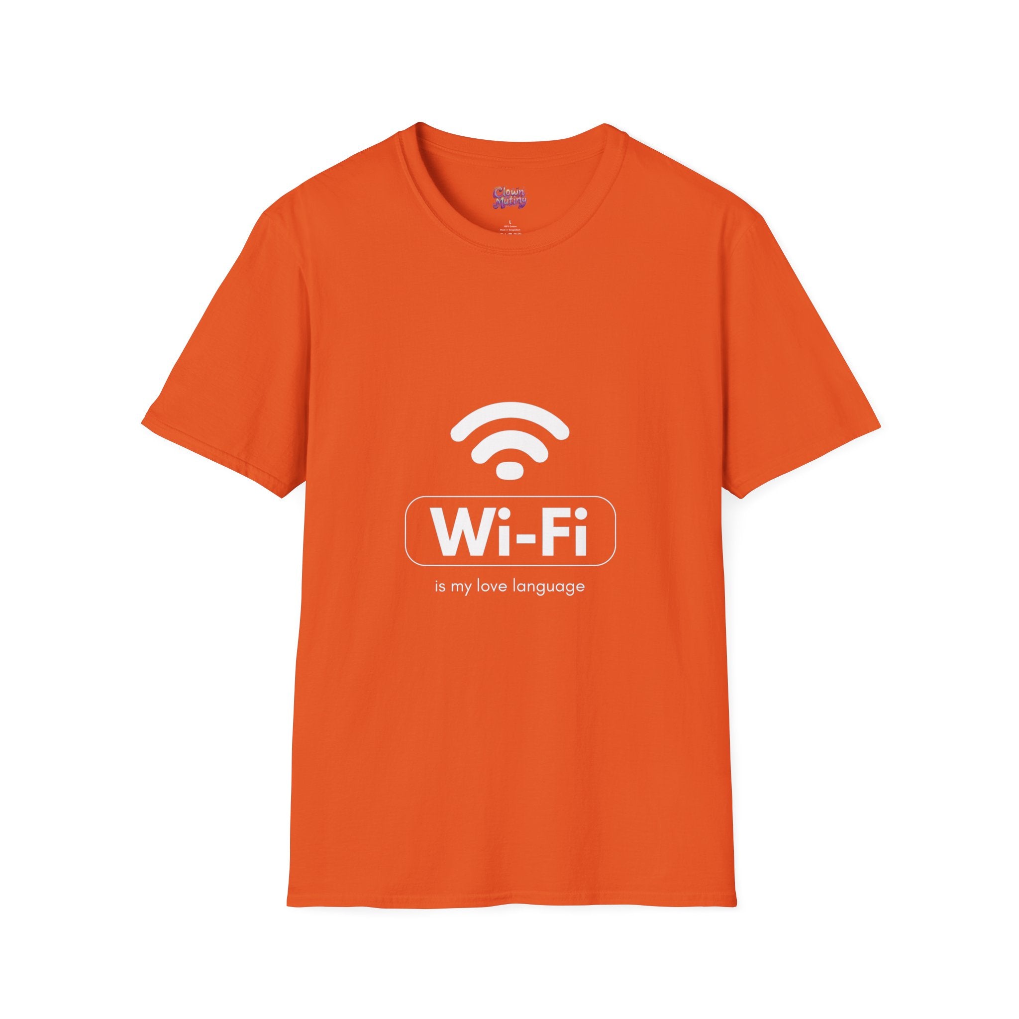 Funny Wi-Fi Love Language Unisex Softstyle T-Shirt | Perfect for Tech Lovers