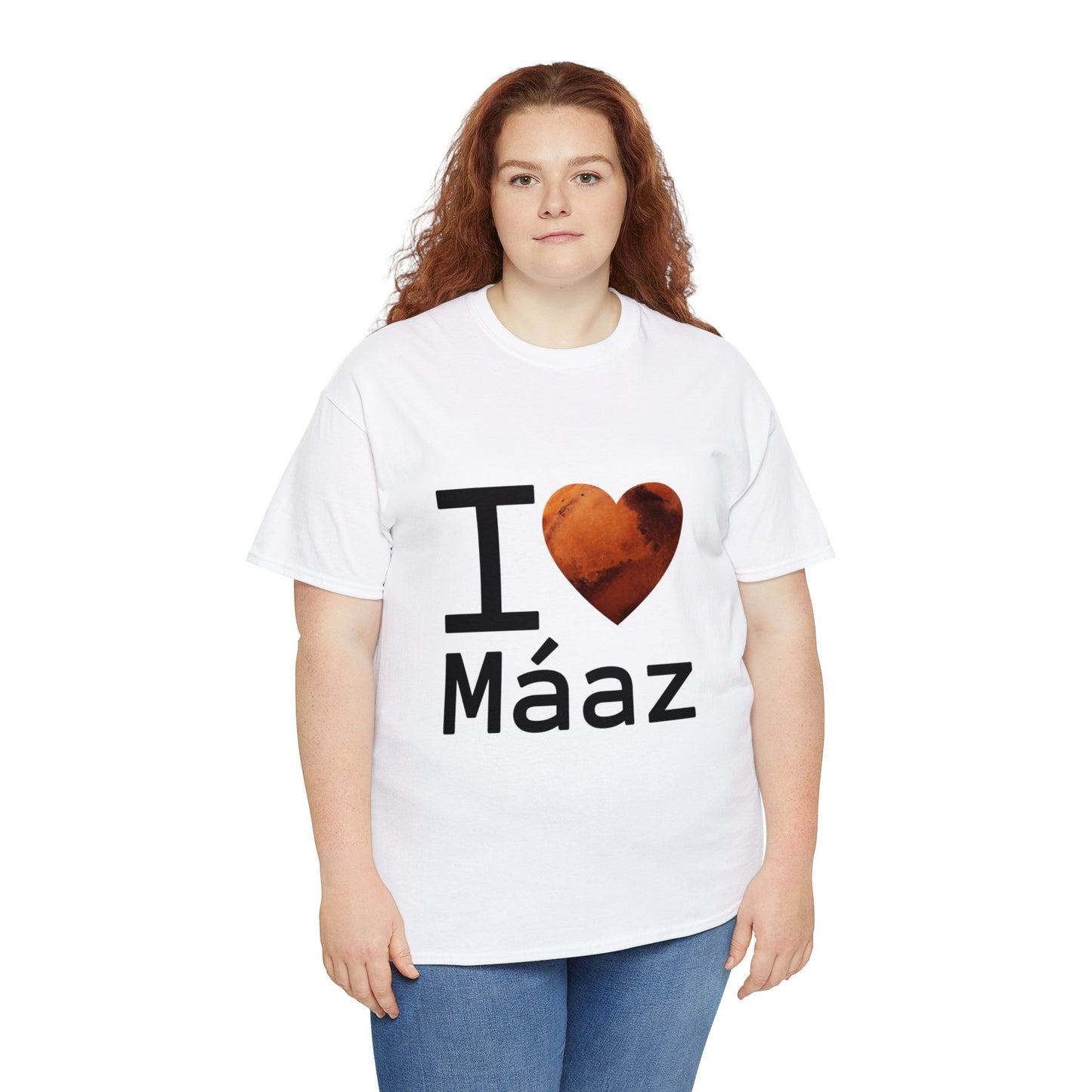 I Love Mars Unisex Heavy Cotton Tee