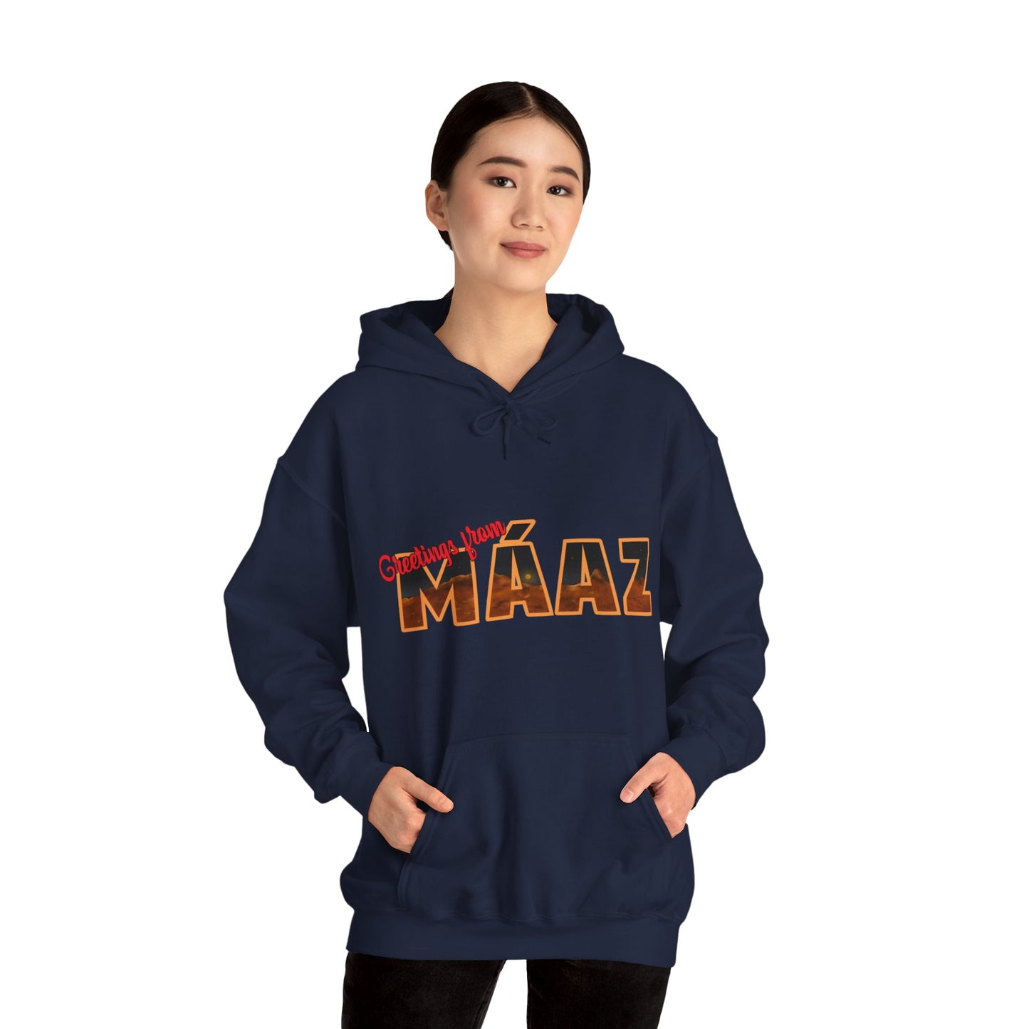 Greetings from Máaz Martians Unisex Heavy Blend Hooded Sweatshirt