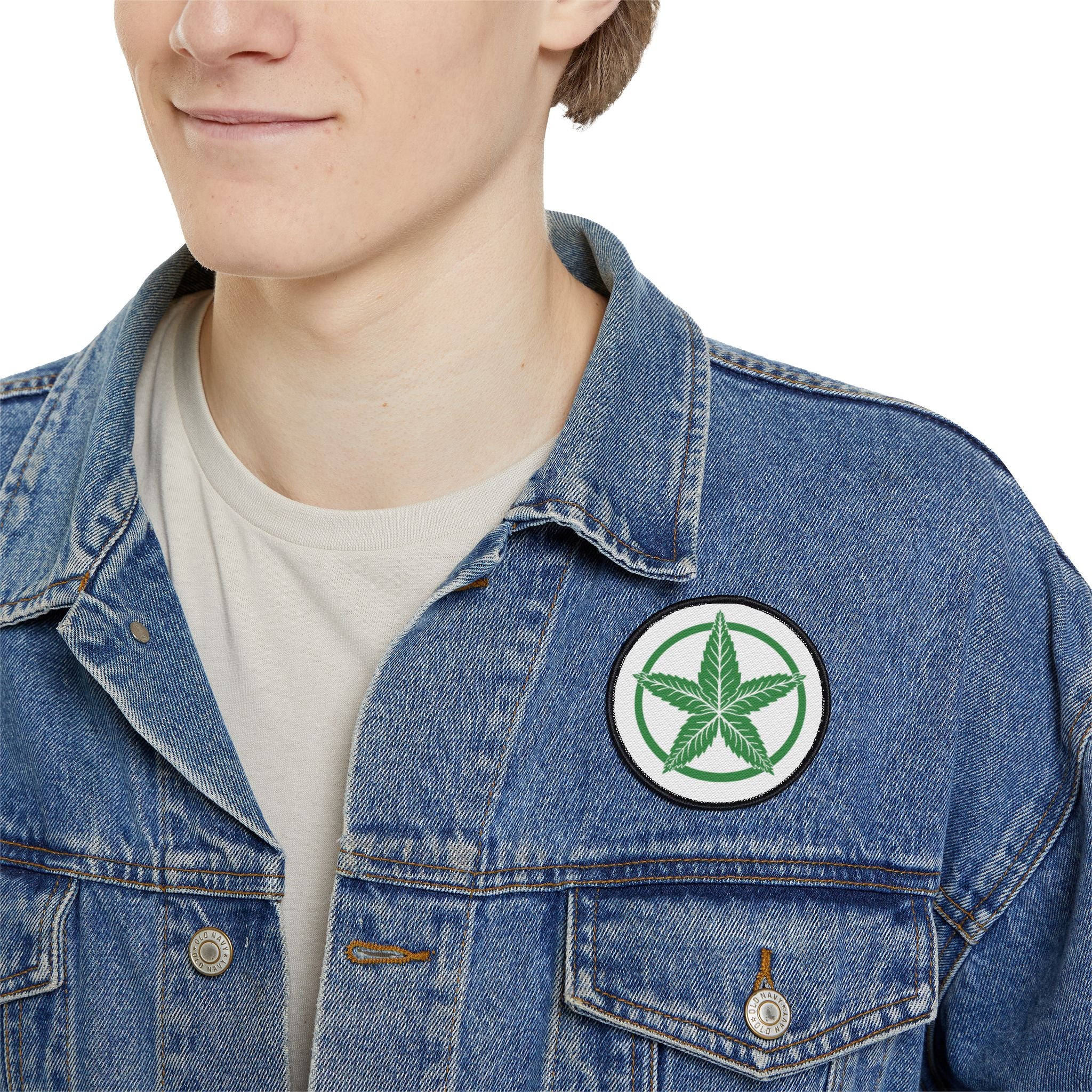 Green Army Star Iron-On Patches | Stylish Embroidered Patches for Jackets & Bags