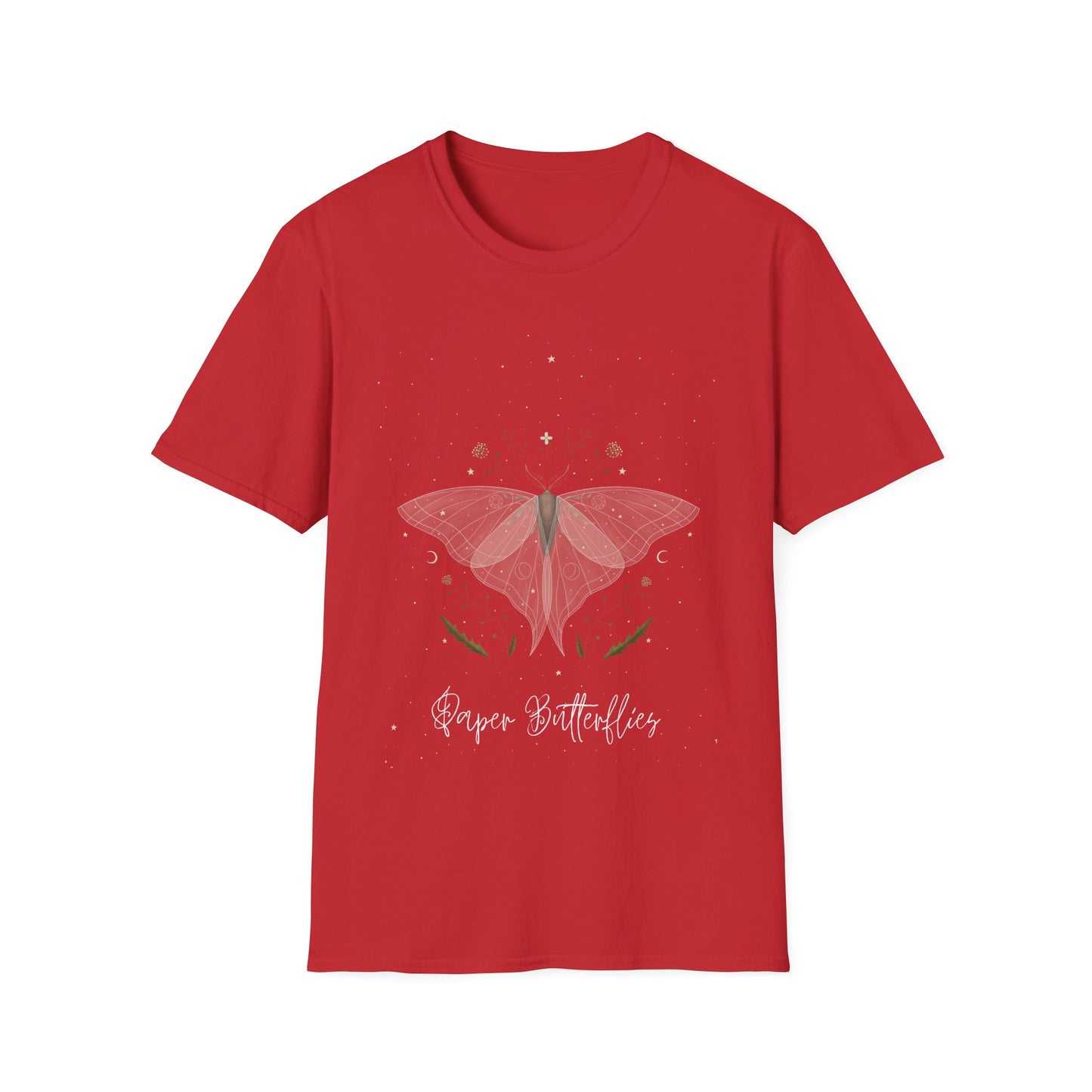 Paper Butterflies Fancy Unisex Softstyle T-Shirt