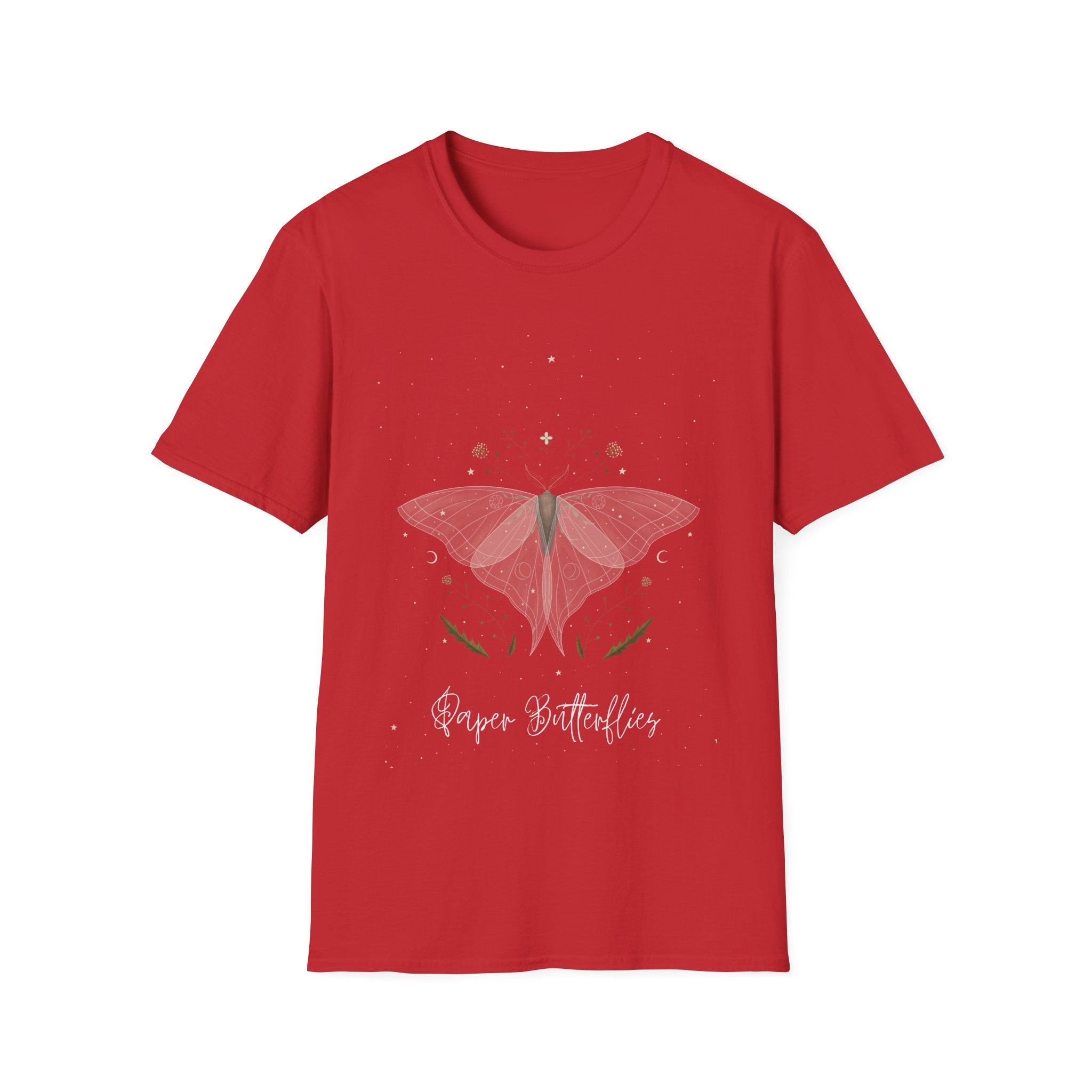 Paper Butterflies Fancy Unisex Softstyle T-Shirt