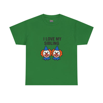 Funny Clown Sibling Love Unisex Cotton Tee