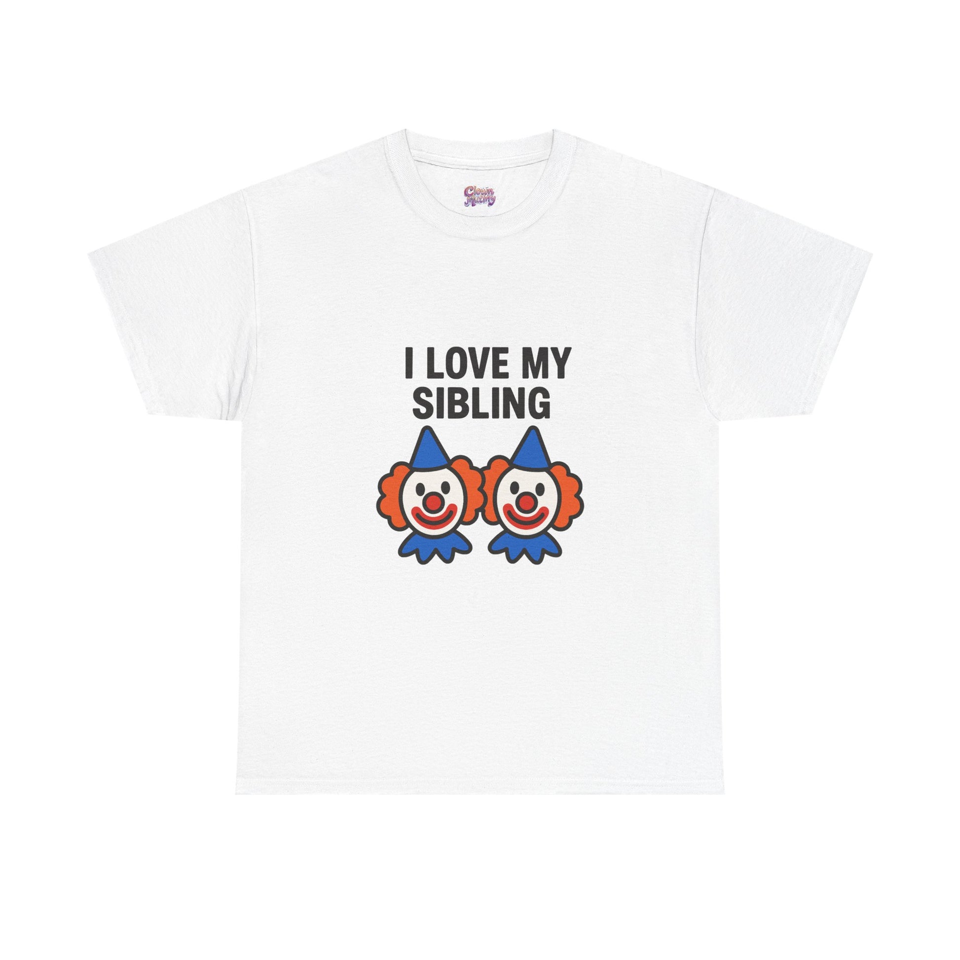 Funny Clown Sibling Love Unisex Cotton Tee