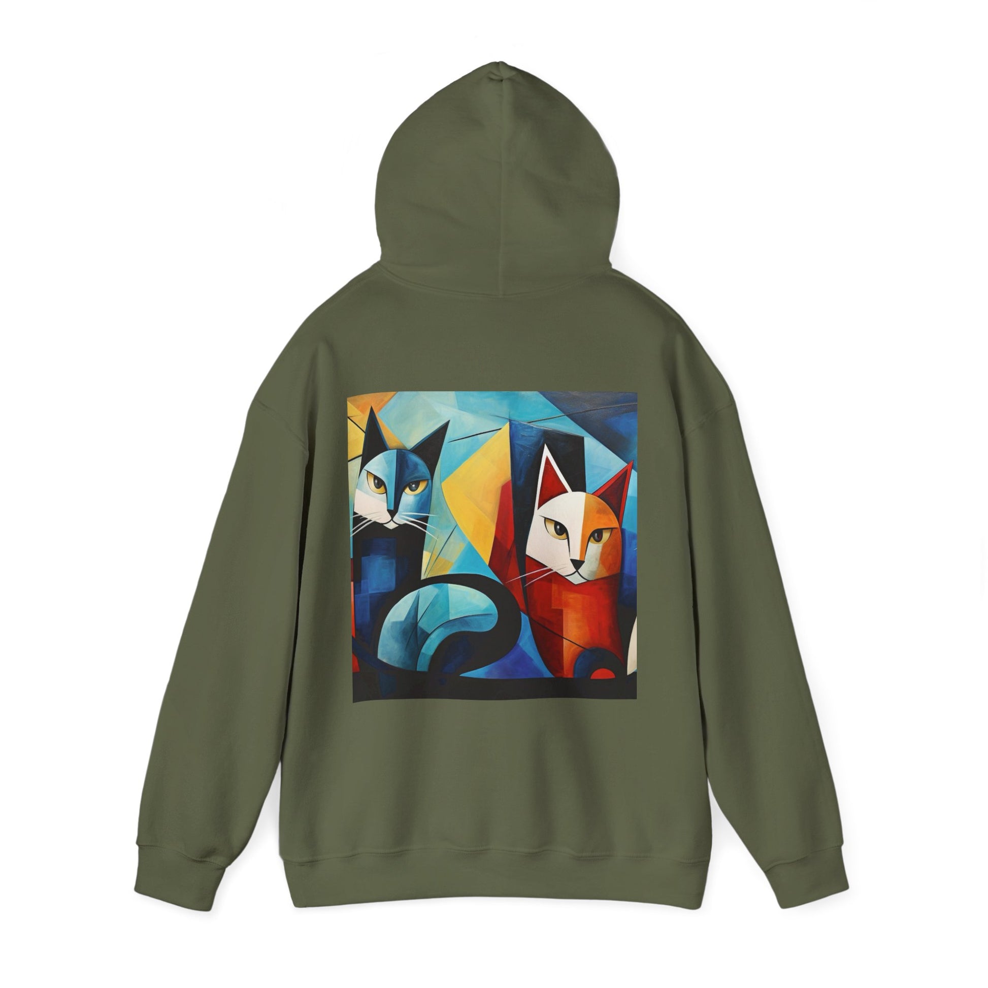 MeowMeow Back Unisex Heavy Blend Hooded Sweatshirt