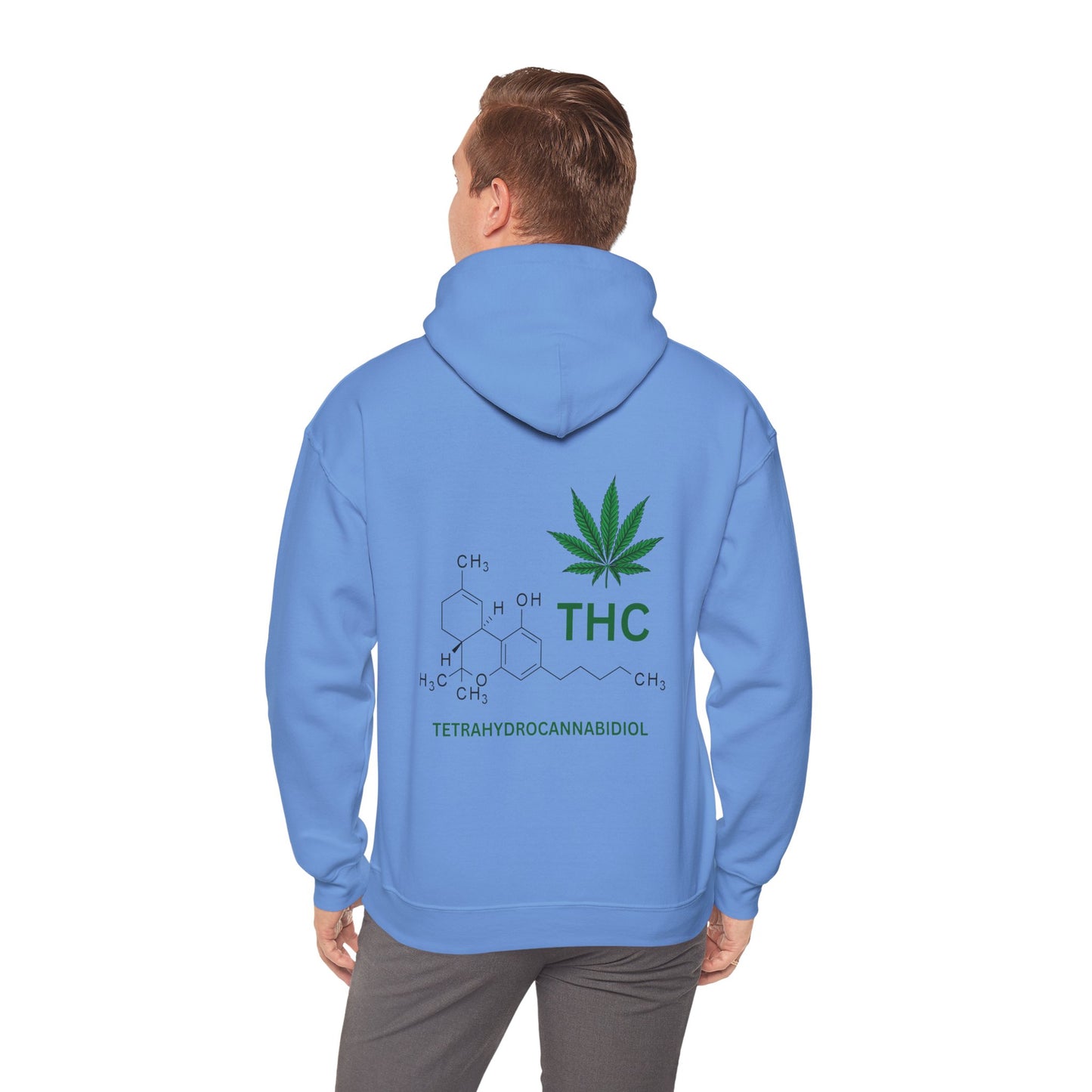 THC Molecule Unisex Heavy Blend Hooded Sweatshirt