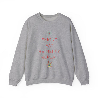 Eat Repeat Holiday Unisex Heavy Blend Crewneck Sweatshirt