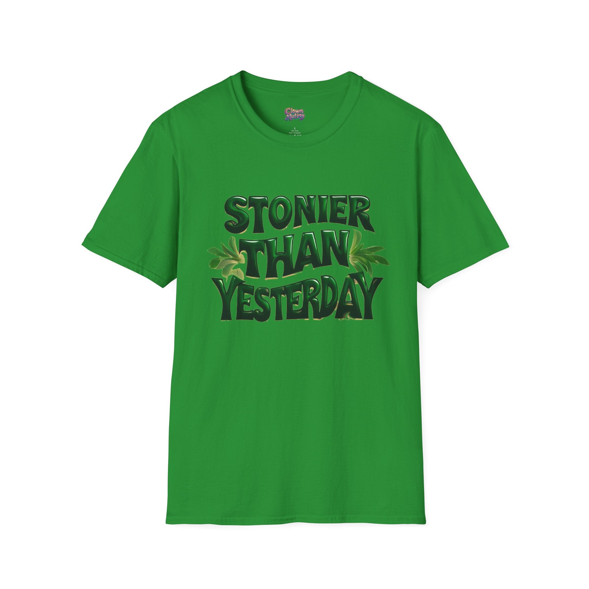 Stoner Vibes Unisex Softstyle T-Shirt - 'Stoner Than Yesterday' Graphic Tee