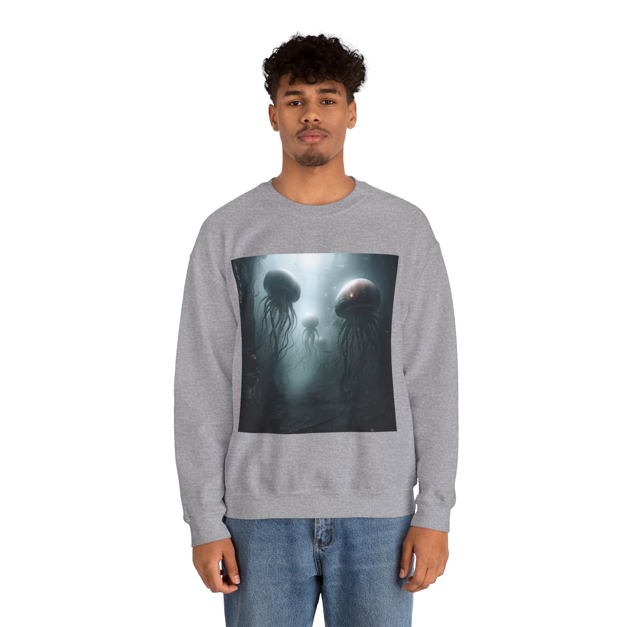 Alien Jellyfish Unisex Heavy Blend Crewneck Sweatshirt