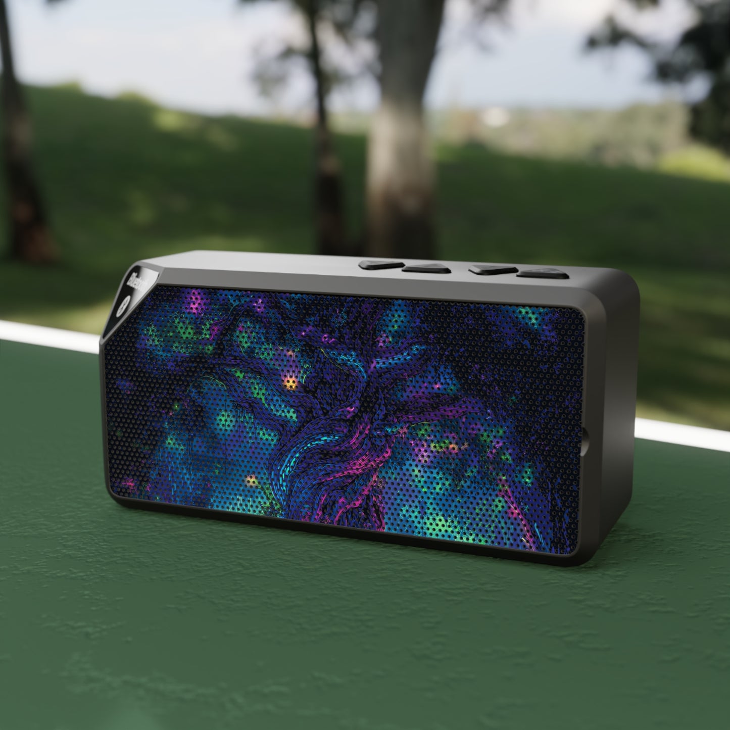 Psychedelic Tree Bluetooth Speaker - Cosmic Audio Experience