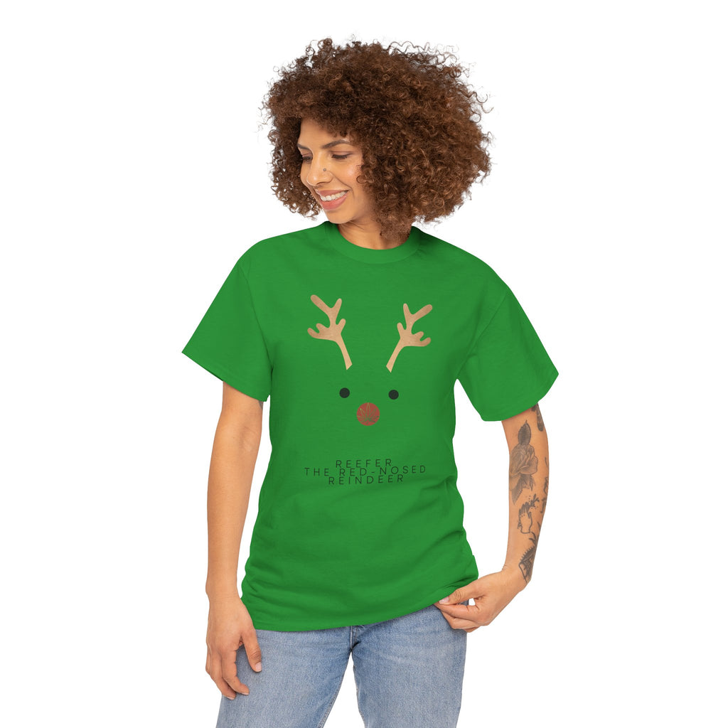 Reindeer Unisex Heavy Cotton Tee