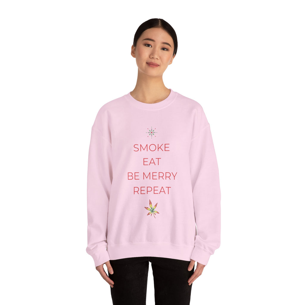 Eat Repeat Holiday Unisex Heavy Blend Crewneck Sweatshirt