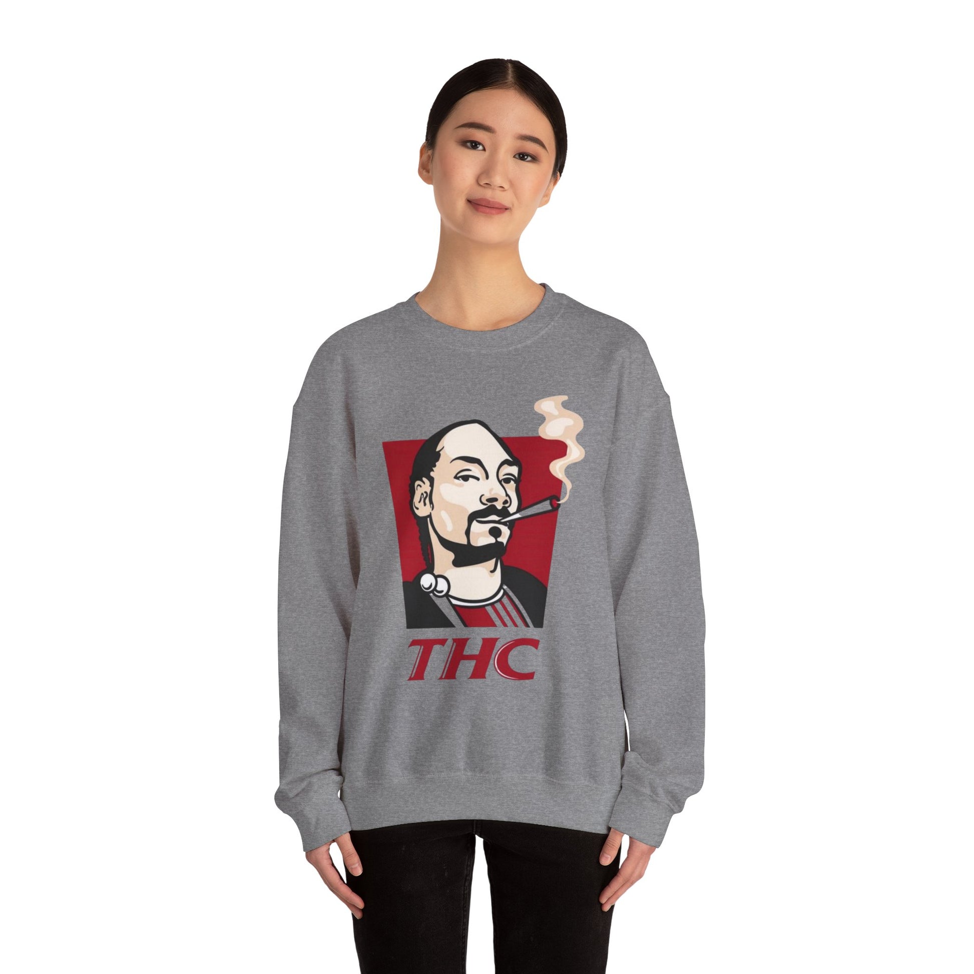 Bucket Love Graphic Crewneck Sweatshirt - Cozy Vintage Style for Chill Vibes