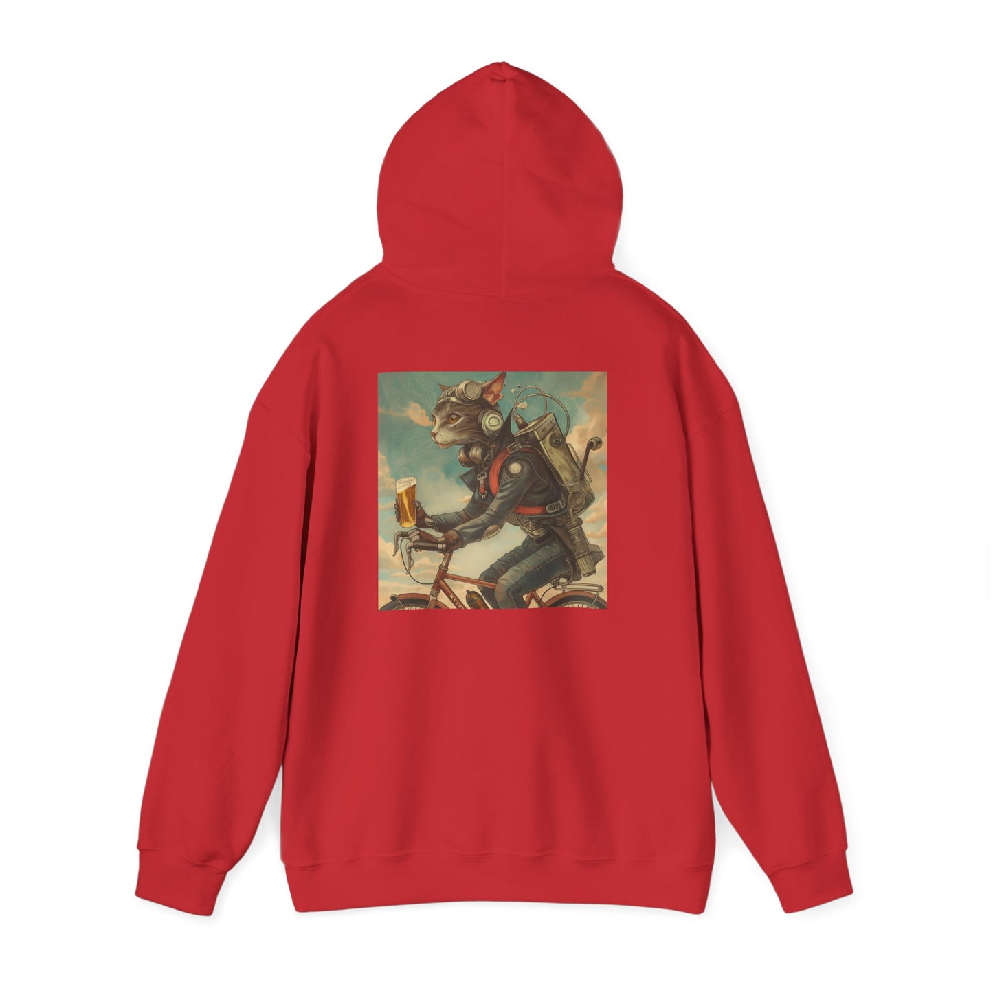 Robot Cat Unisex Heavy Blend Hooded Sweatshirt