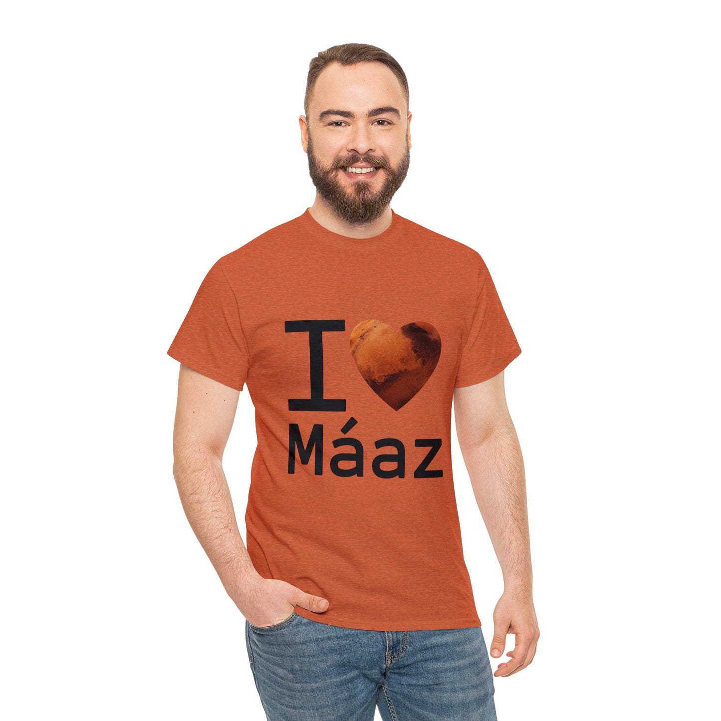 I Love Mars Unisex Heavy Cotton Tee