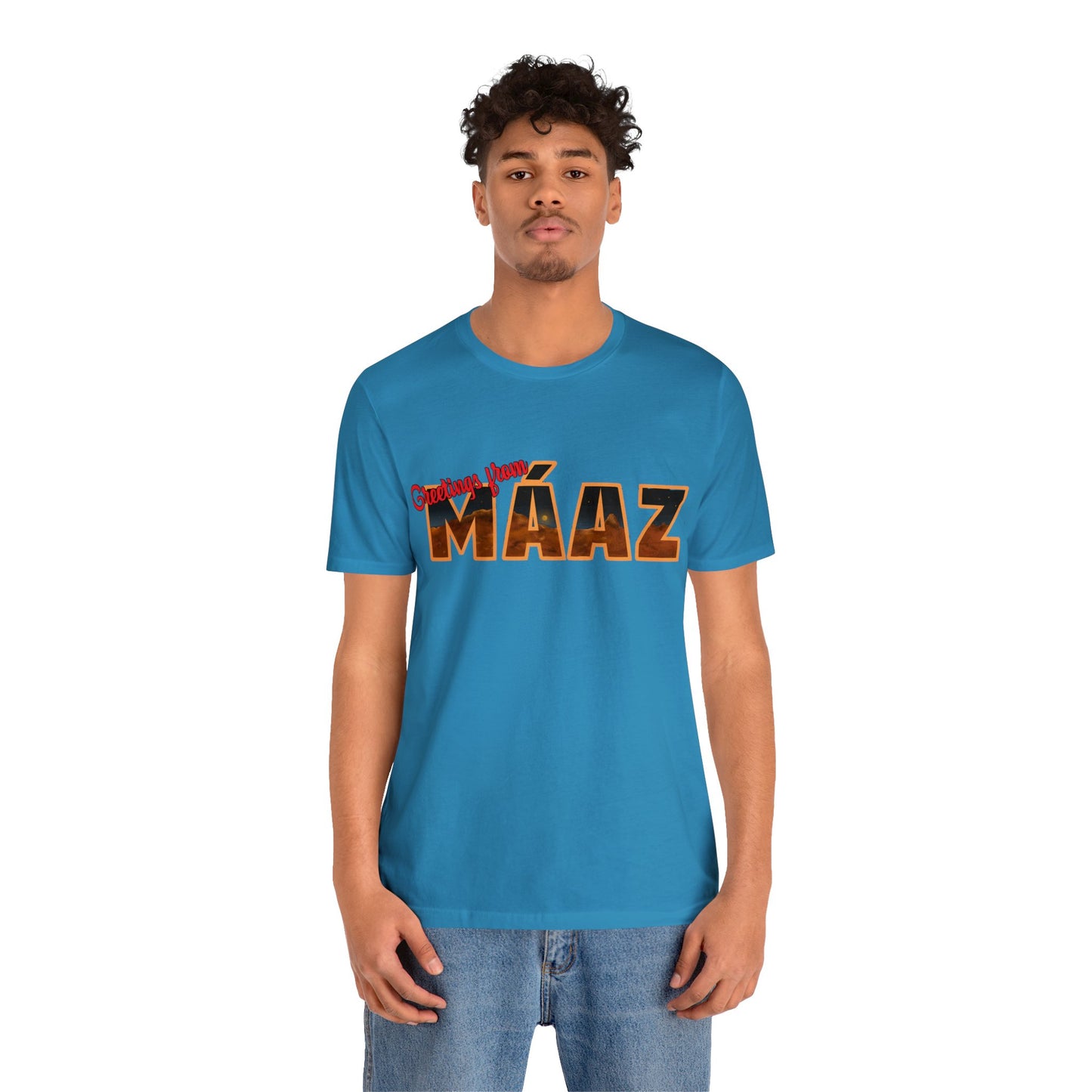 Greetings from Máaz Unisex Jersey Short Sleeve Tee