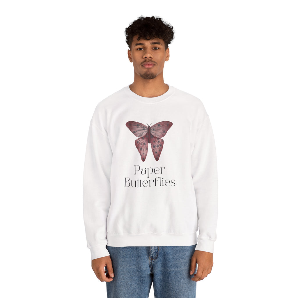 Paper Butterflies Unisex Heavy Blend Crewneck Sweatshirt
