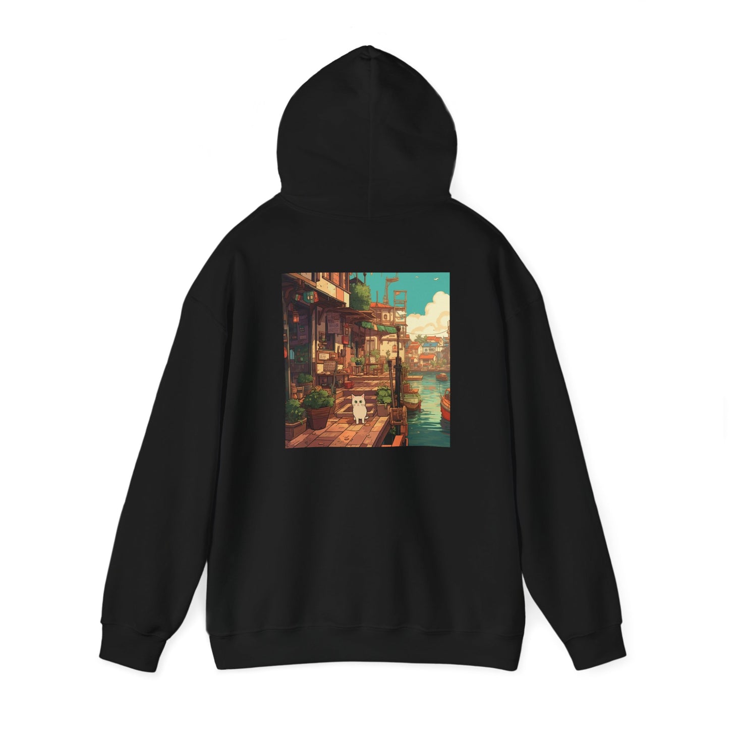 Studio Ghibli Style Cat Unisex Heavy Blend  Hooded Sweatshirt