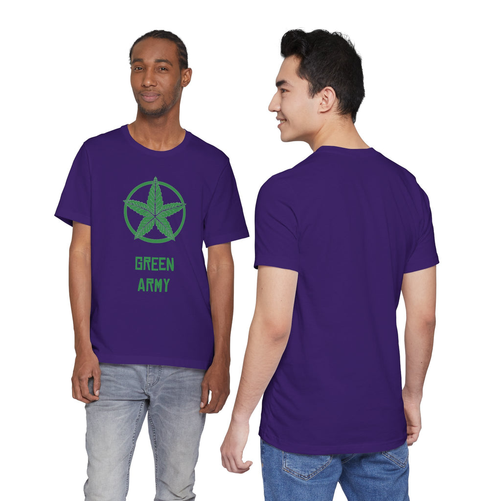 Green Army Star Unisex Jersey Short Sleeve Tee