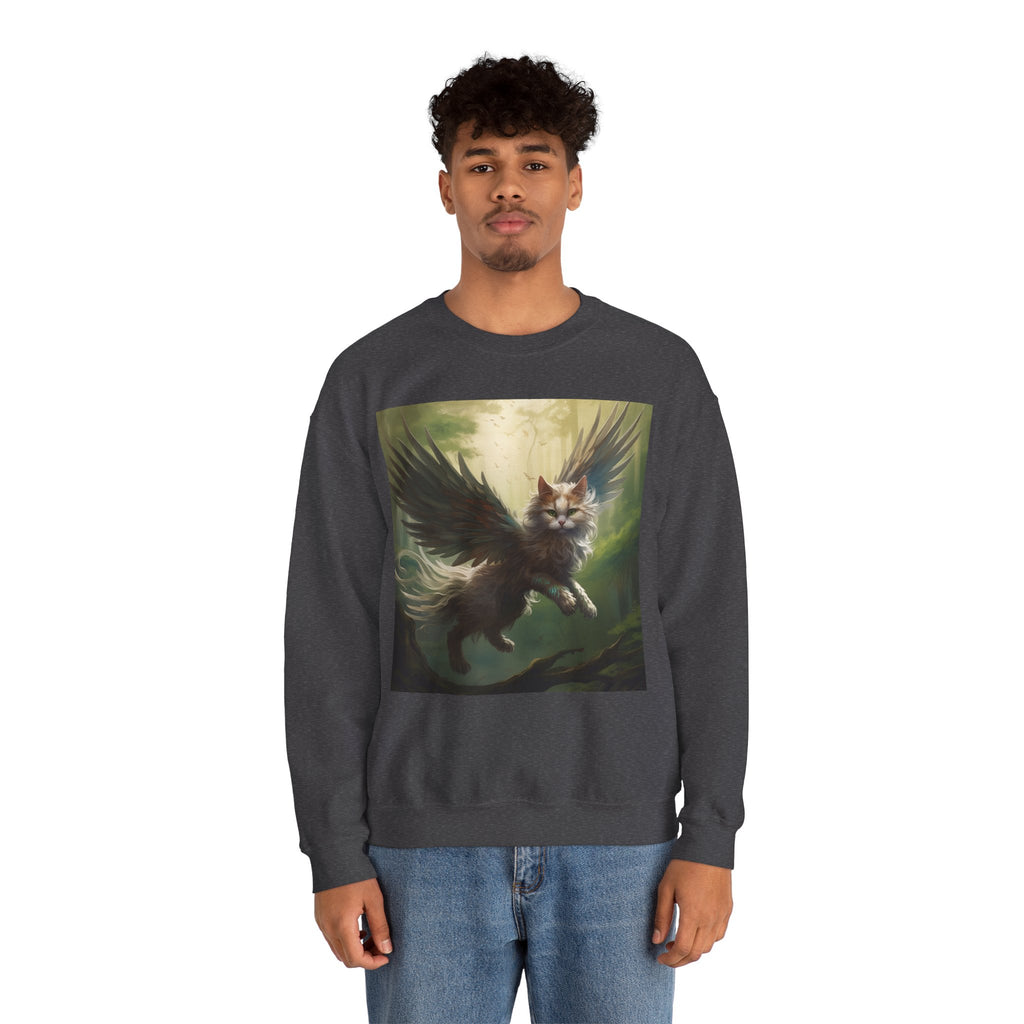 Fantasy Cat Unisex Heavy Blend Crewneck Sweatshirt