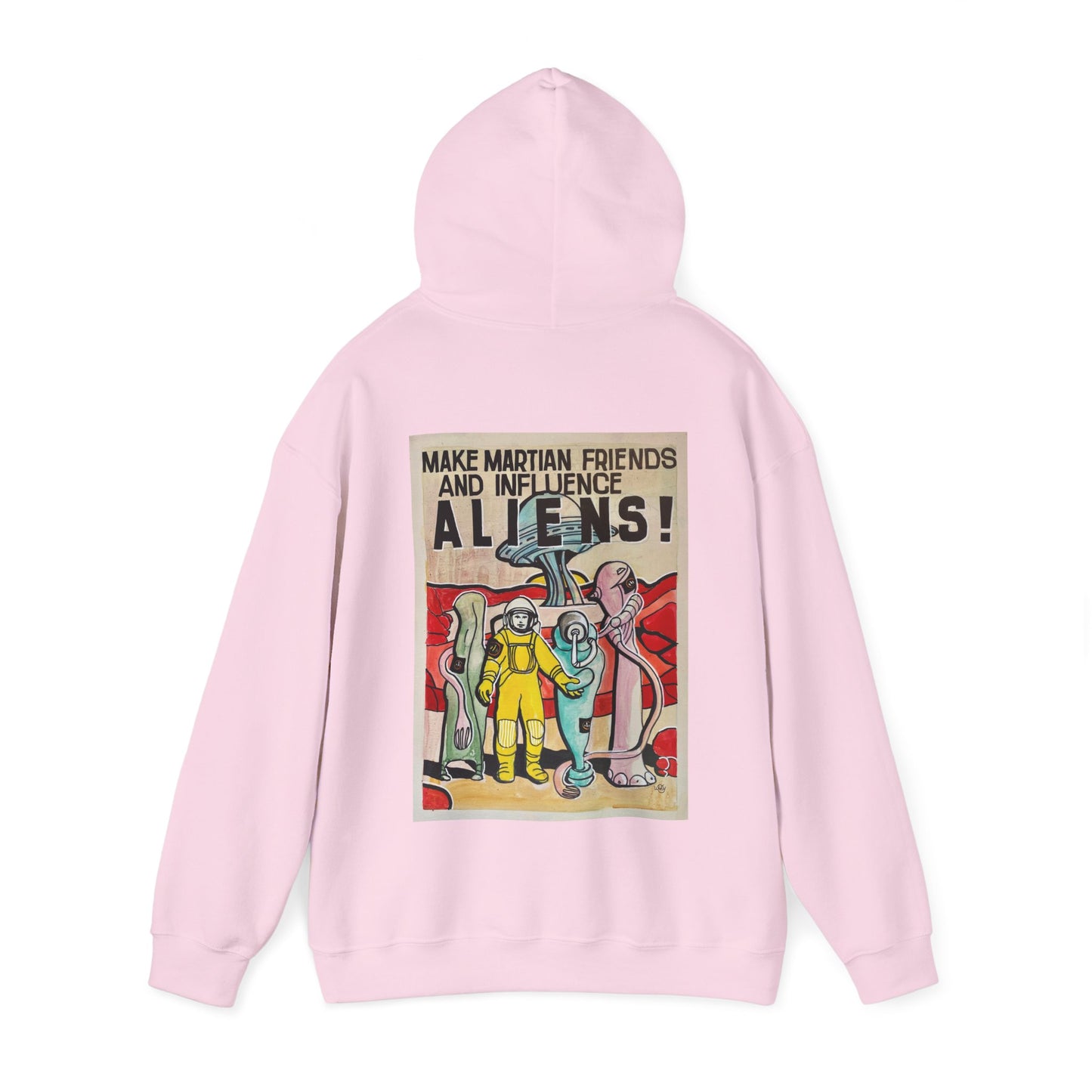 Mars Aliens Unisex Heavy Blend Hooded Sweatshirt