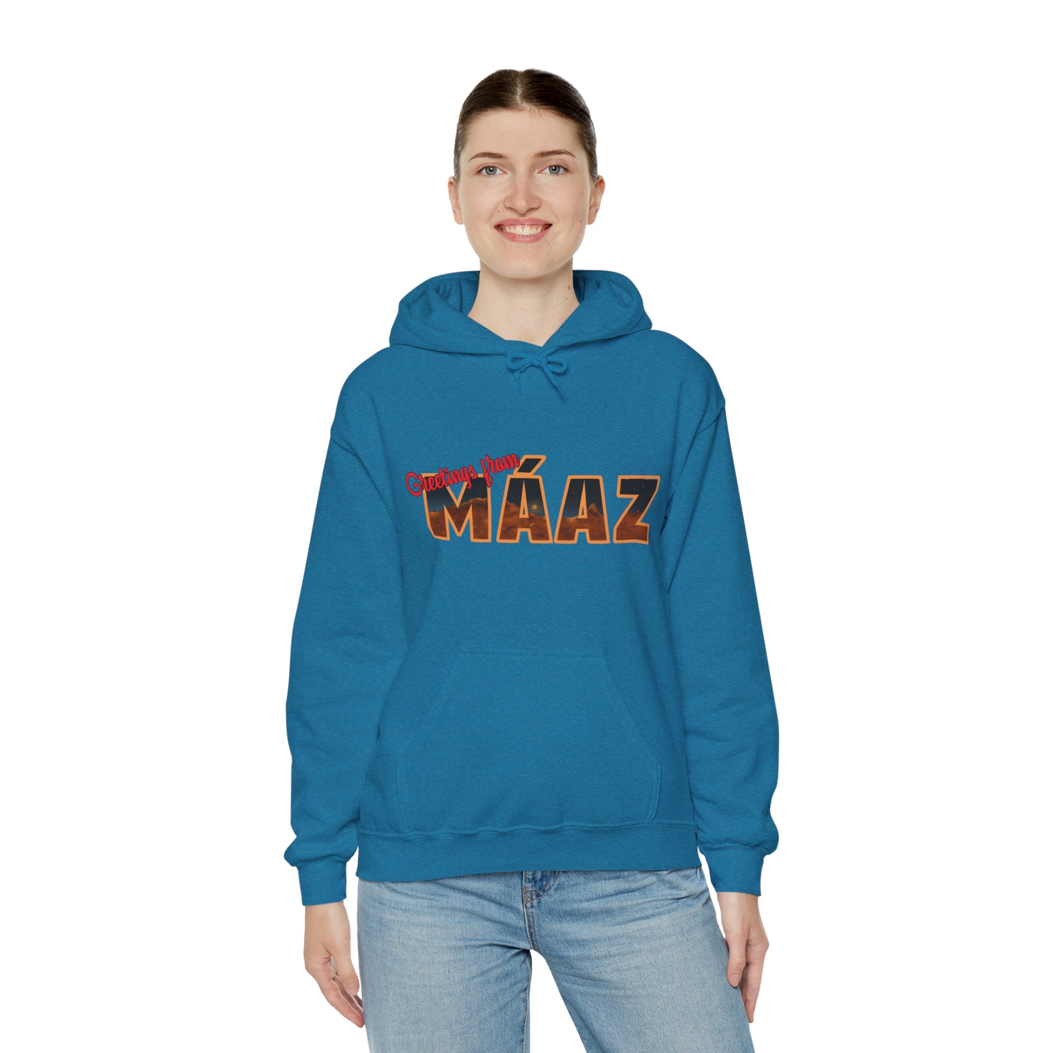 Greetings from Máaz Martians Unisex Heavy Blend Hooded Sweatshirt