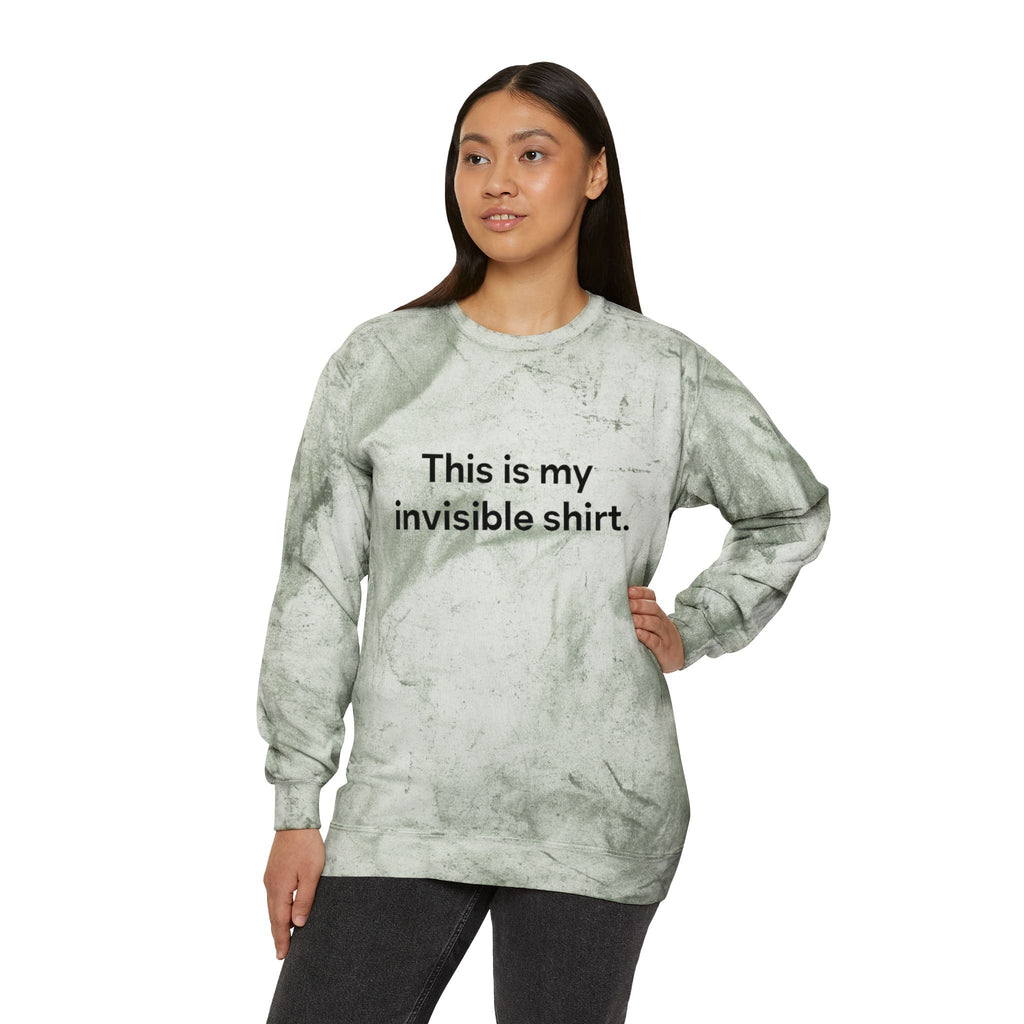 Invisible Shirt Crewneck Sweatshirt - Unique Gift for Fashion Lovers & Fun Occasions