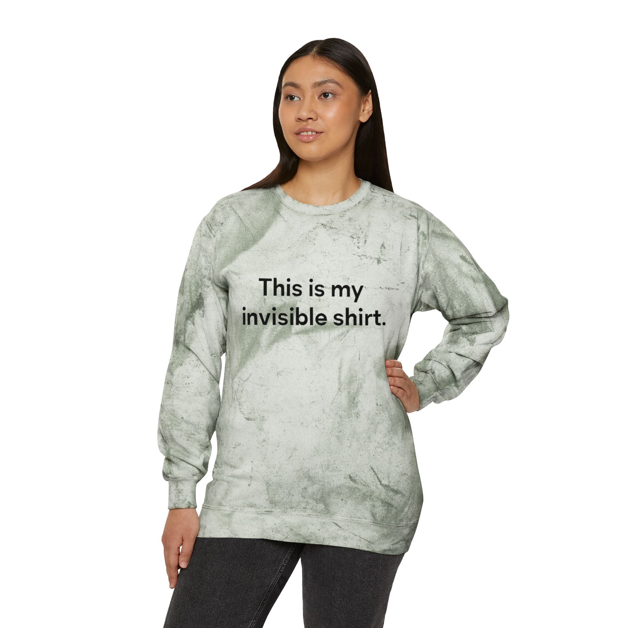 Invisible Shirt Crewneck Sweatshirt - Unique Gift for Fashion Lovers & Fun Occasions