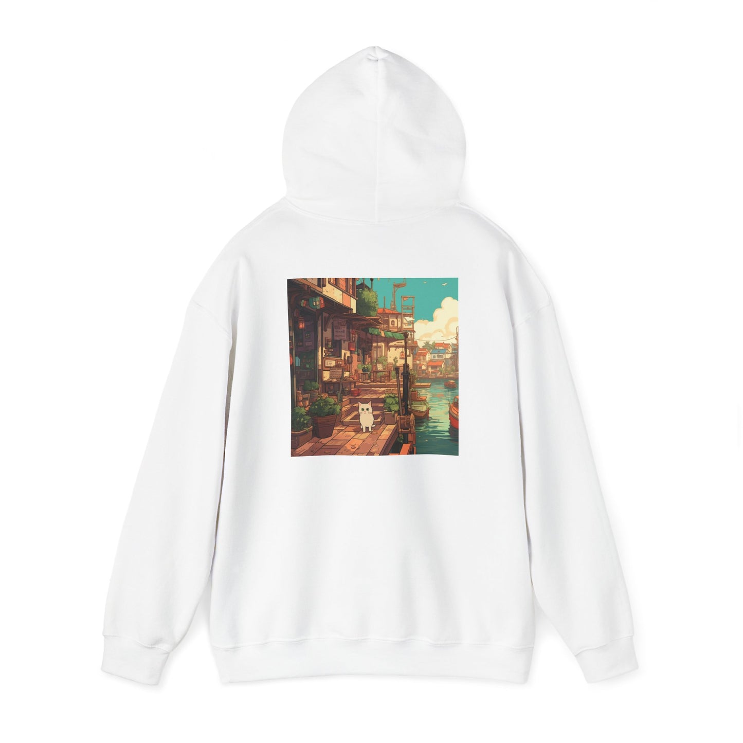 Studio Ghibli Style Cat Unisex Heavy Blend  Hooded Sweatshirt