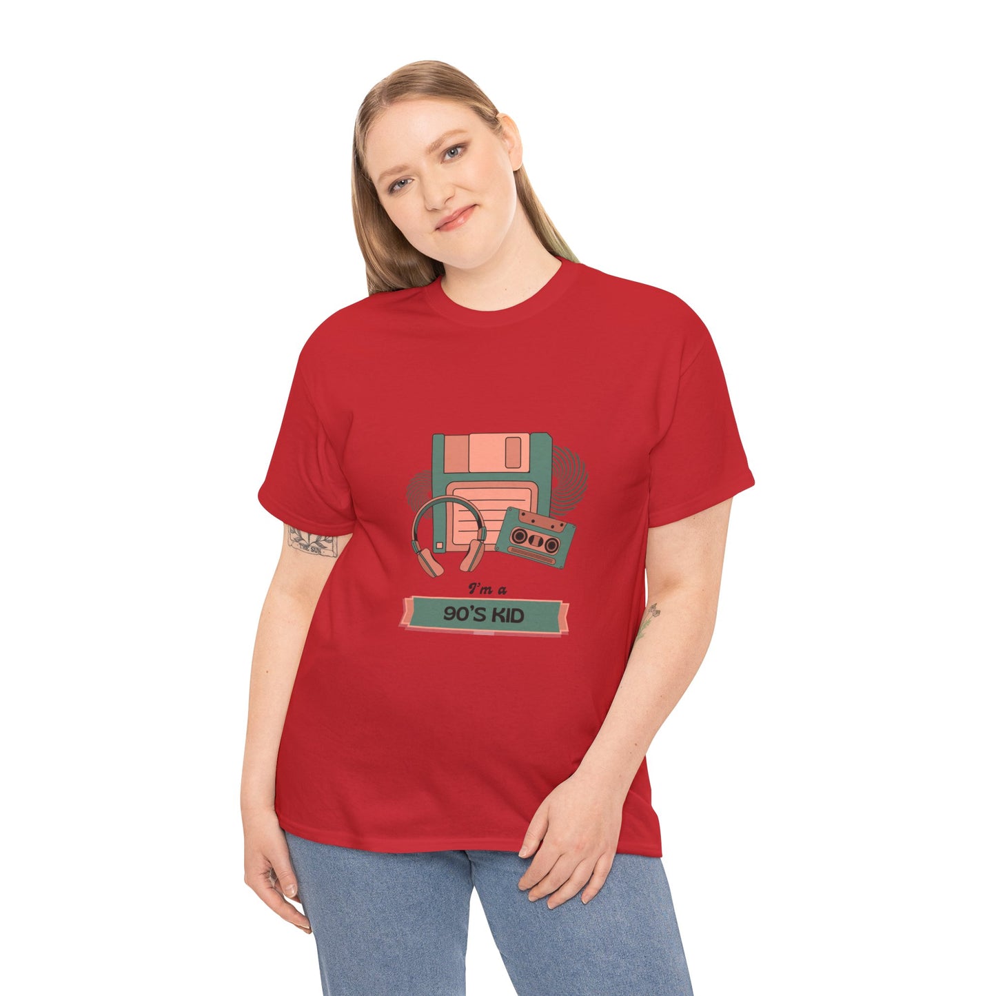 90s Kid Unisex Heavy Cotton Tee