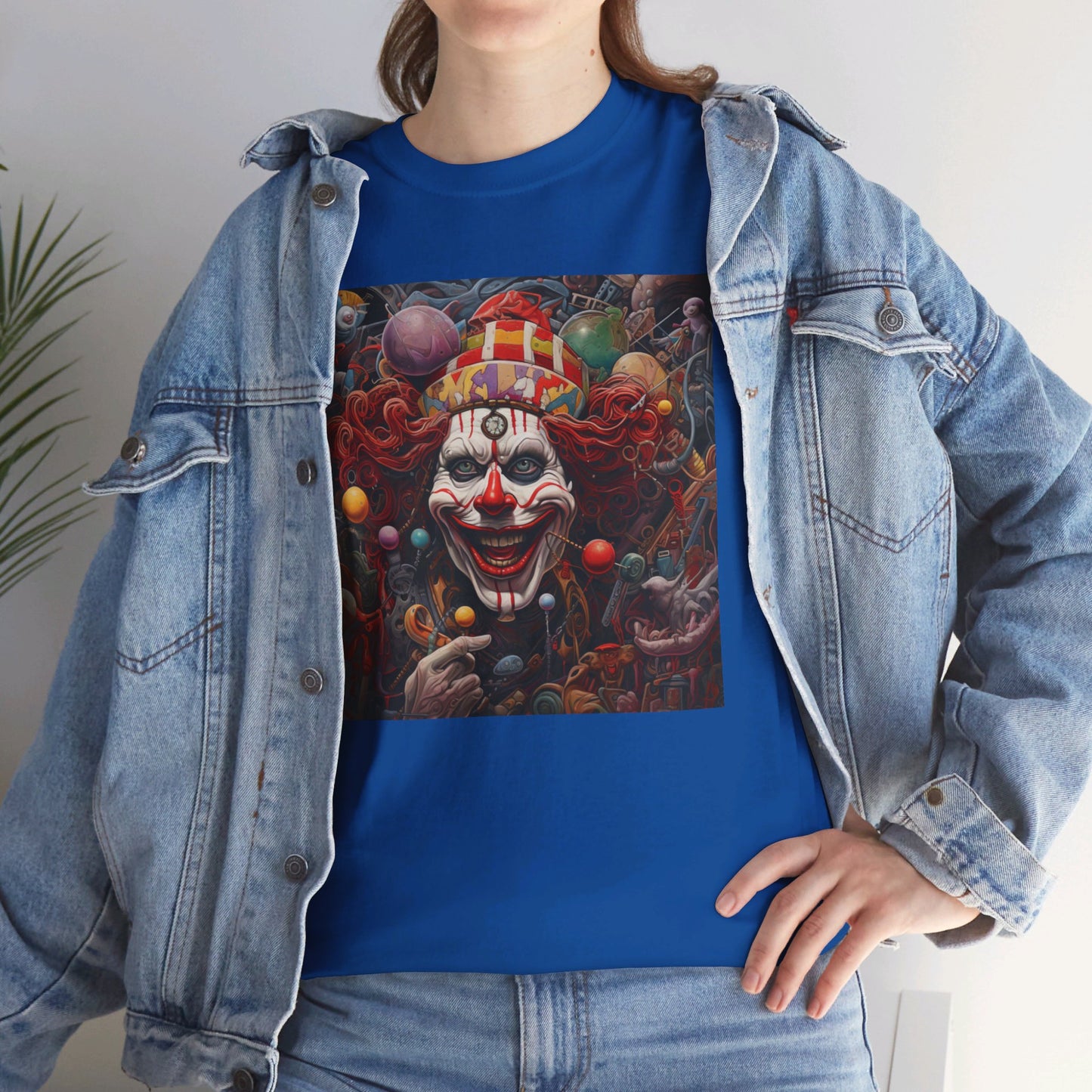 Clown Mutiny Face Unisex Heavy Cotton Tee