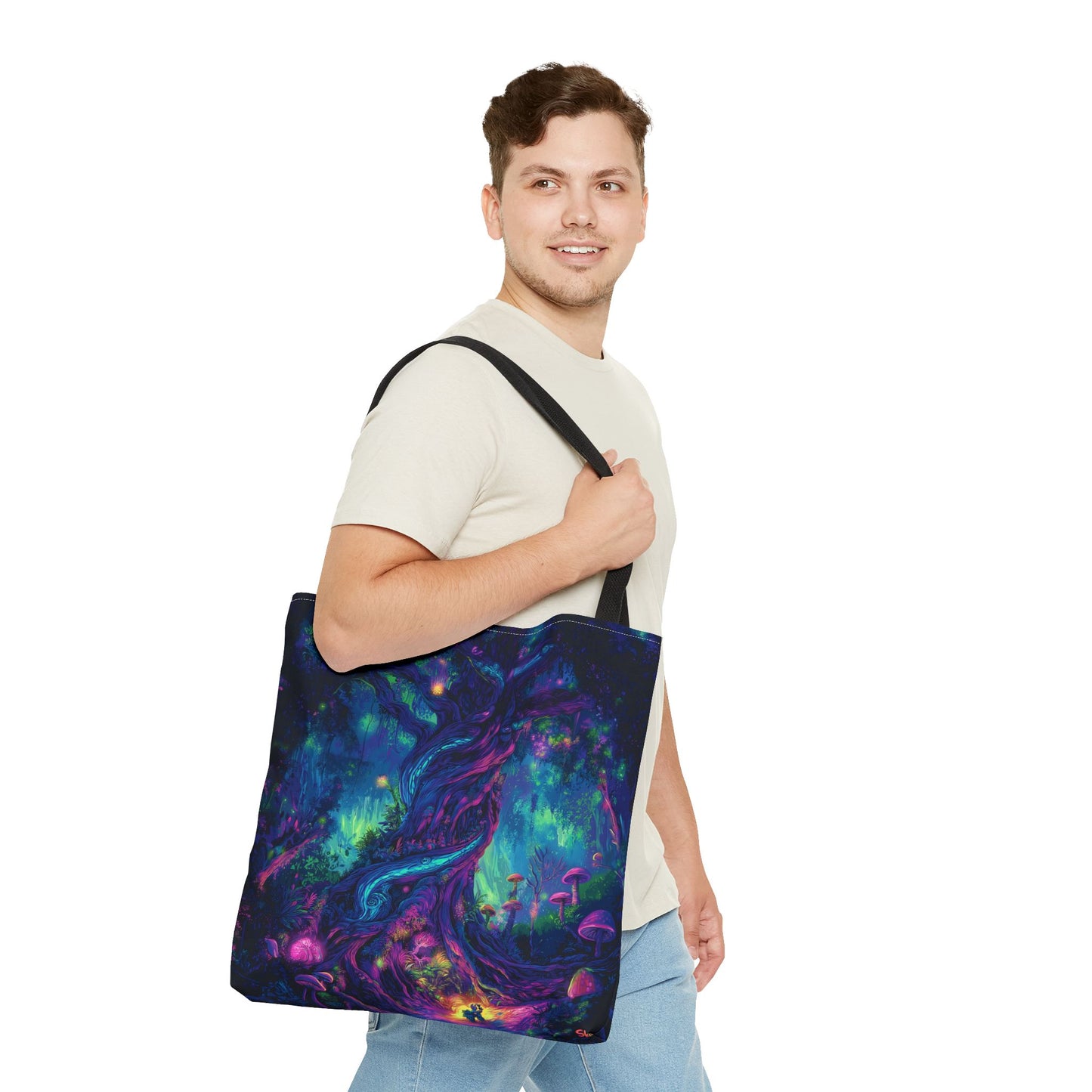 Psychedelic Tree Tote Bag (AOP)