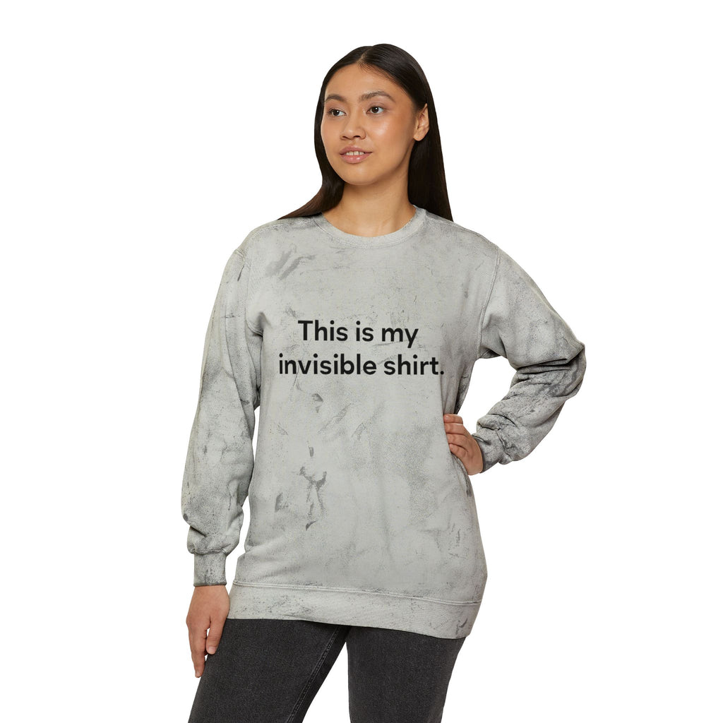 Invisible Shirt Crewneck Sweatshirt - Unique Gift for Fashion Lovers & Fun Occasions