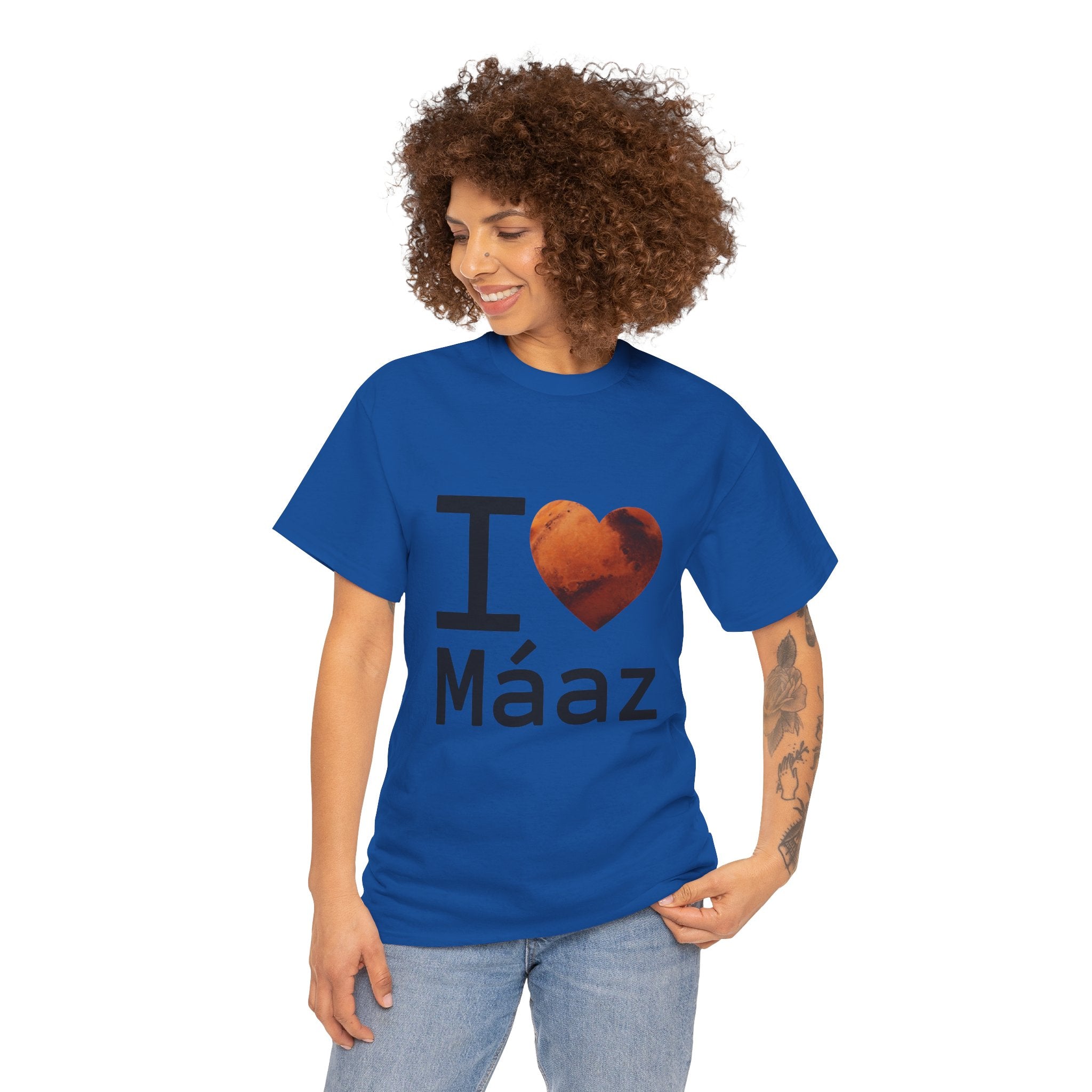 I Love Mars Unisex Heavy Cotton Tee