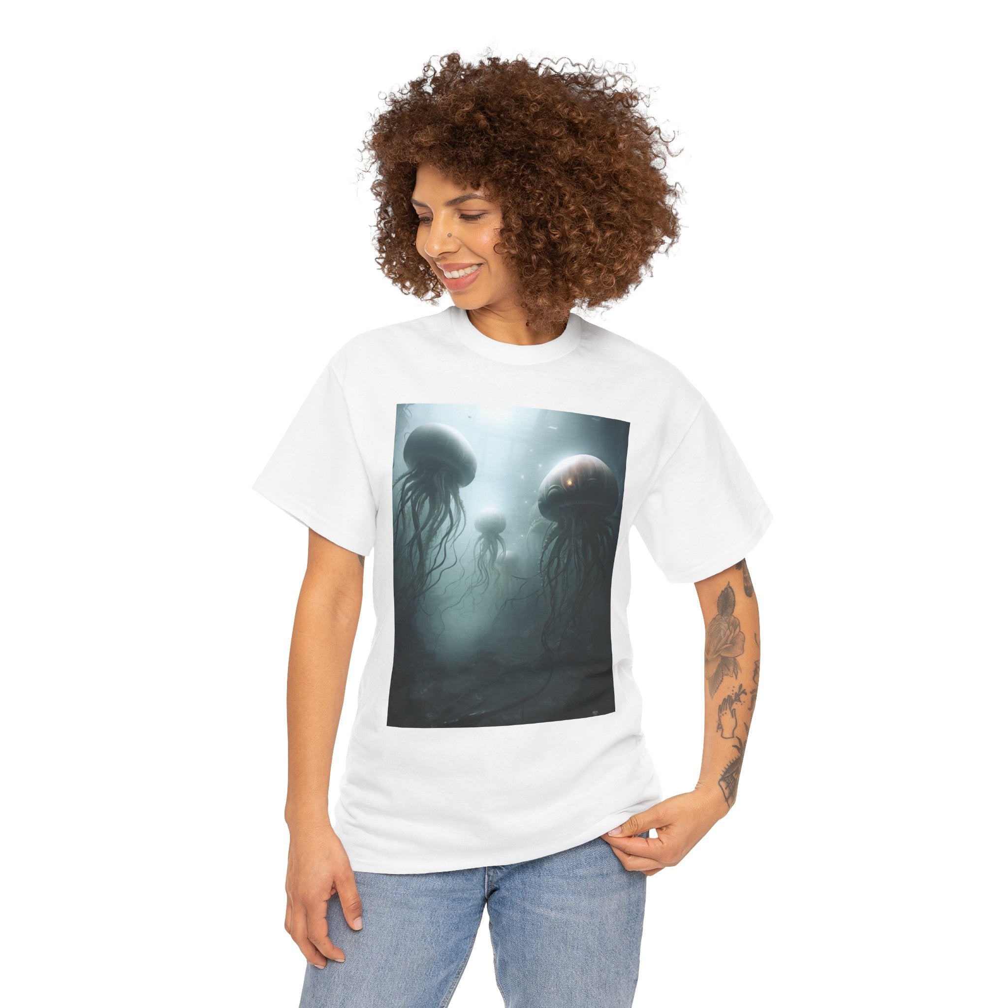 Alien Jellyfish Unisex Heavy Cotton Tee