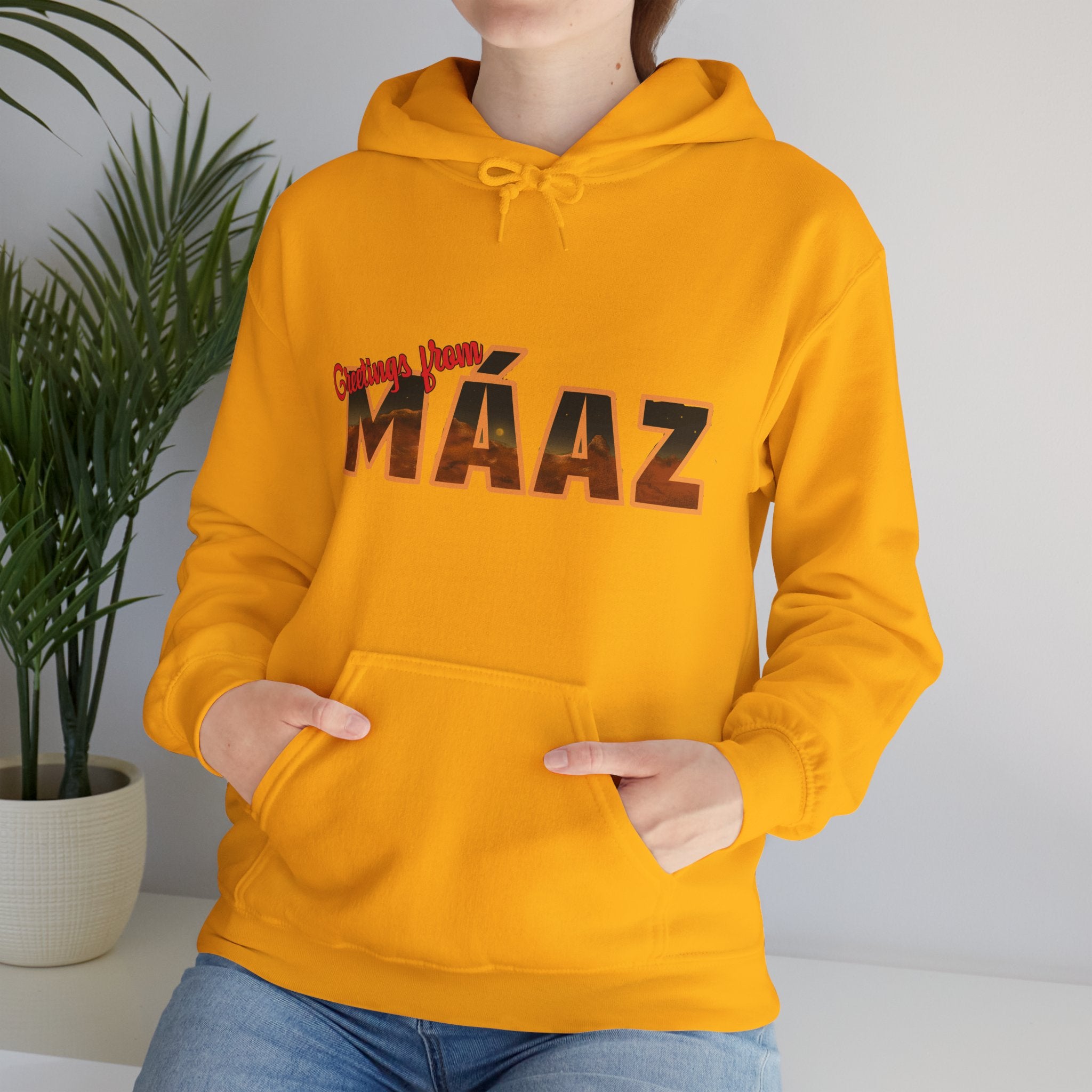 Greetings from Máaz Martians Unisex Heavy Blend Hooded Sweatshirt