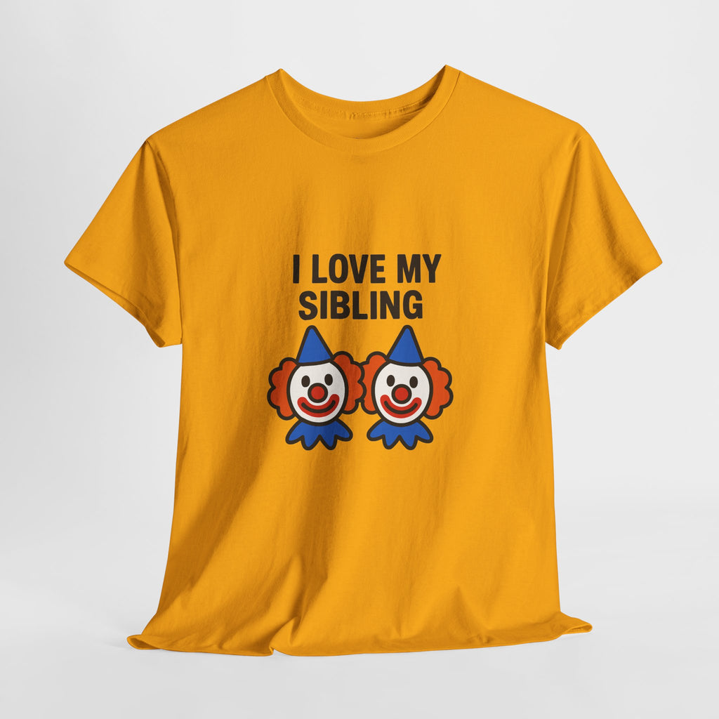 Funny Clown Sibling Love Unisex Cotton Tee