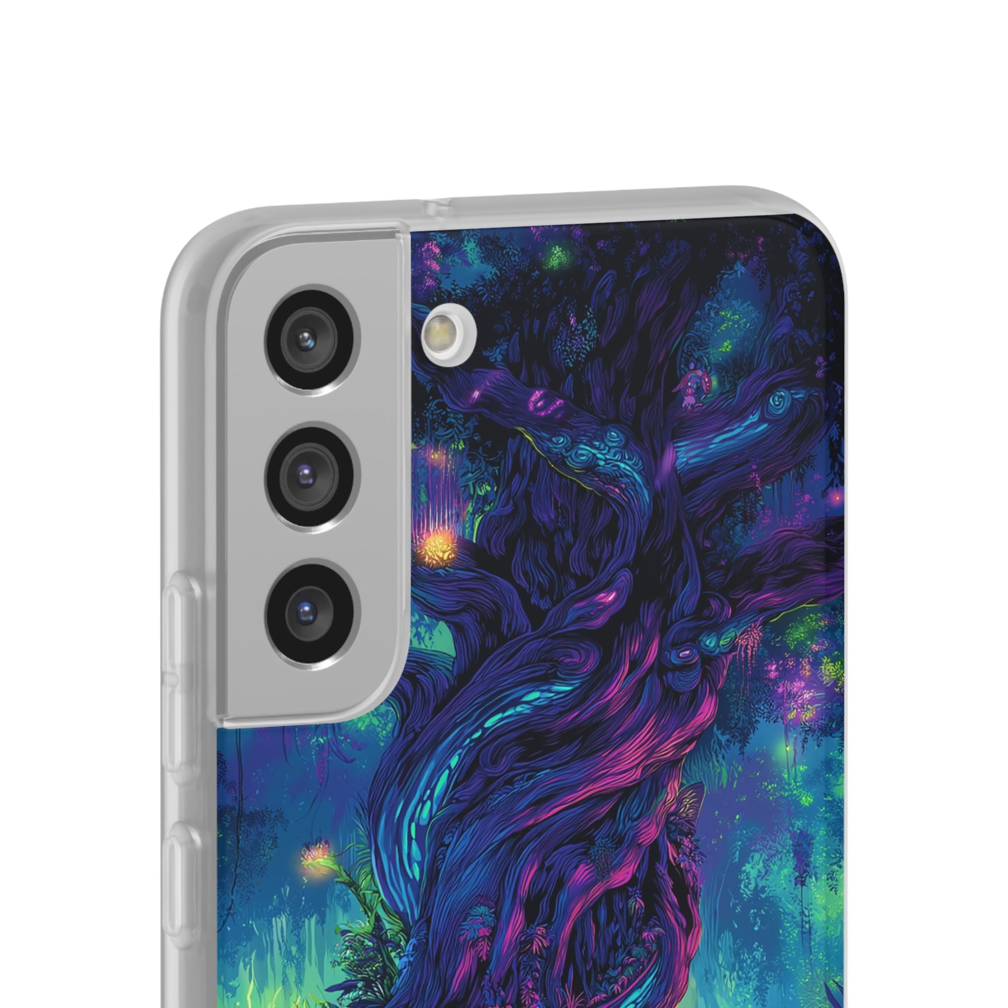 Psychedelic Tree Vibrant Fantasy Flexi Case - Enchanted Forest Design