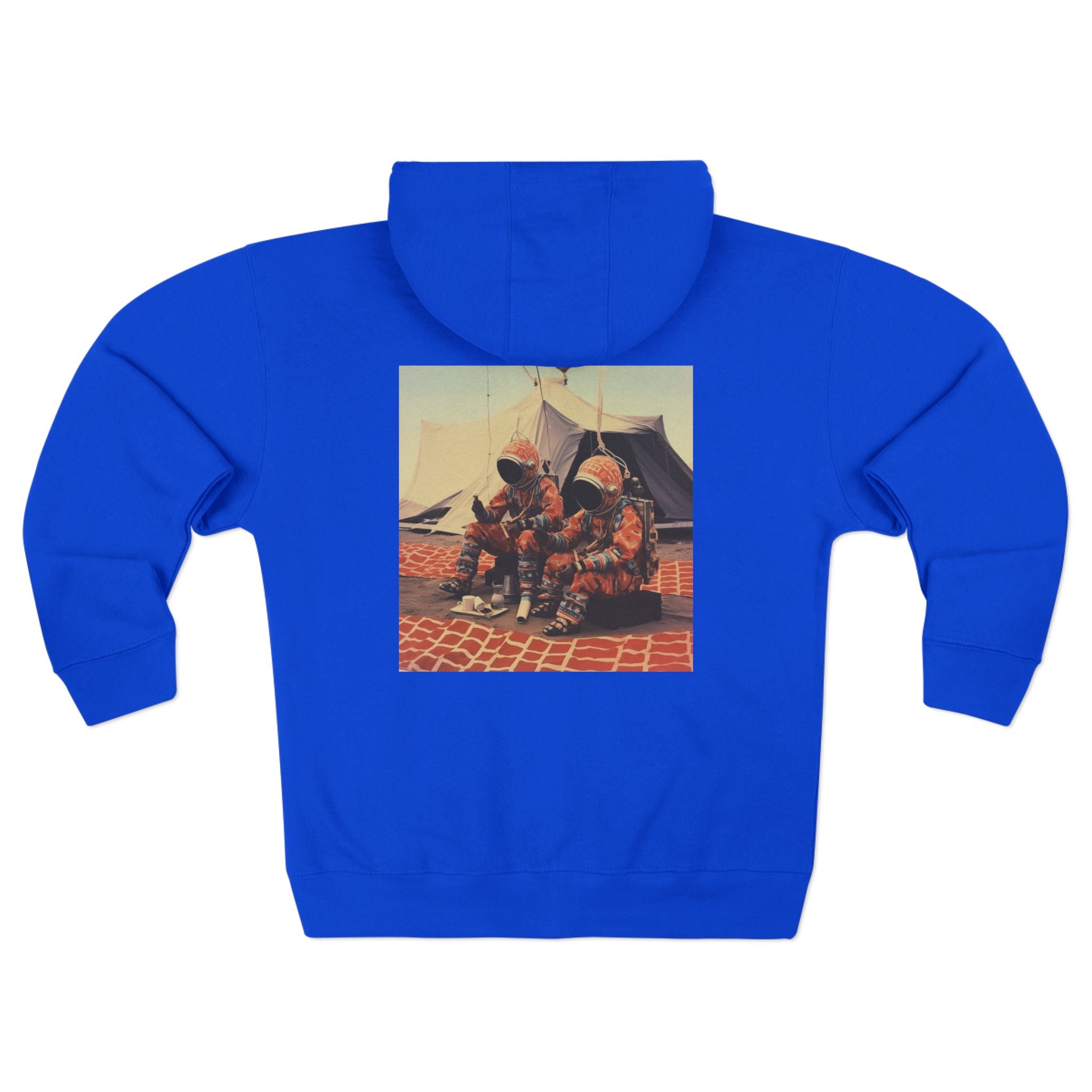 FC Màaz African Zip Hoodie — Vintage Astronauts Graphic Zip-Up Hoodie