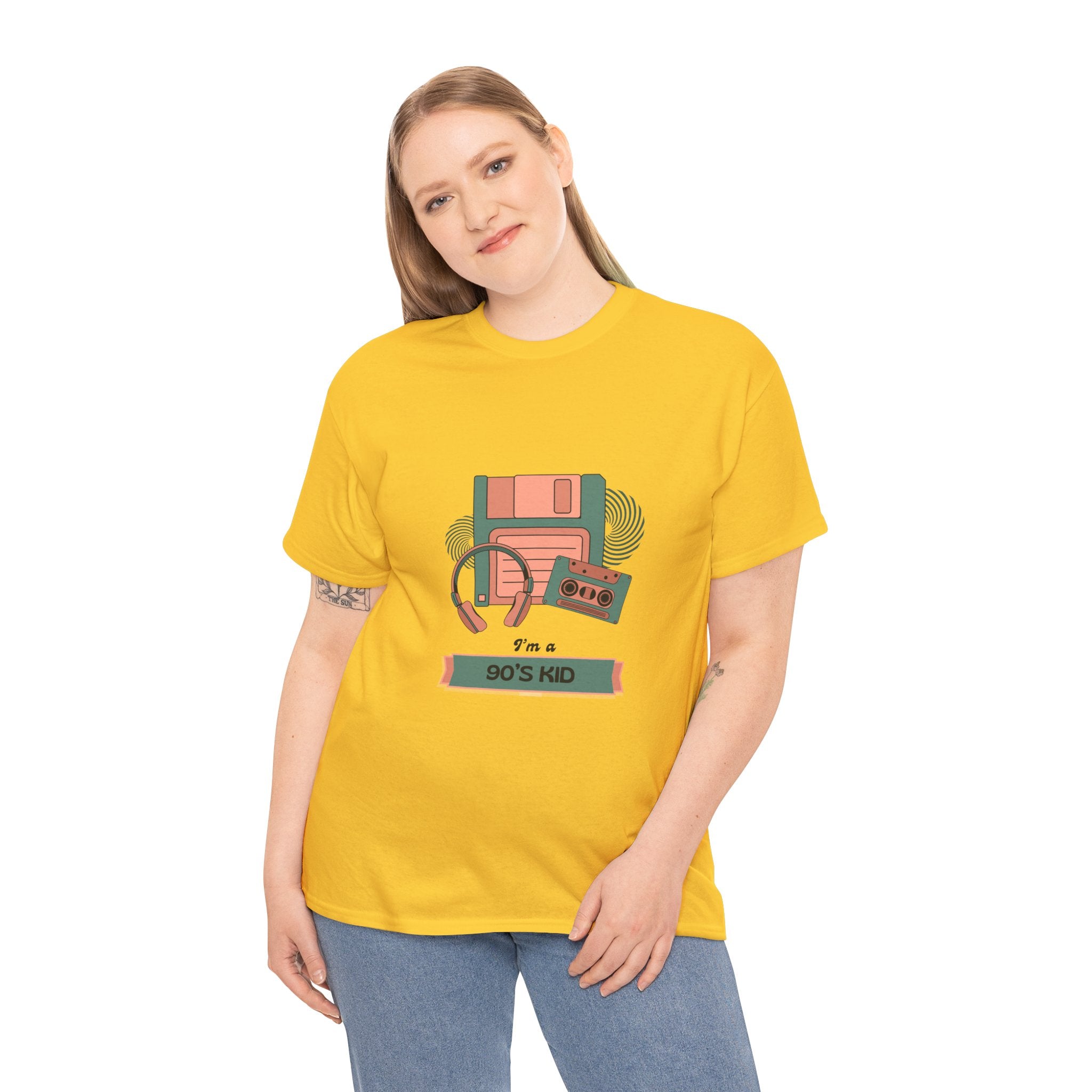 90s Kid Unisex Heavy Cotton Tee