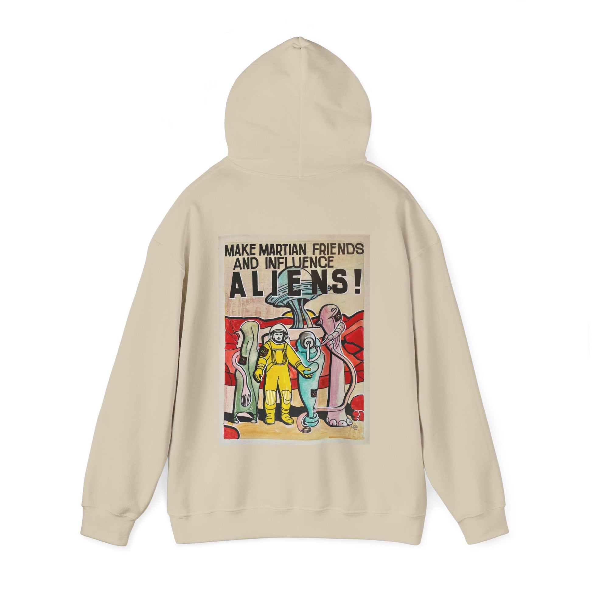 Mars Aliens Unisex Heavy Blend Hooded Sweatshirt