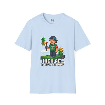 Altitude Farming Graphic T-Shirt, Fun Unisex Tee for Gamers, Perfect Gift for Farmers, Birthday, or Casual Wear