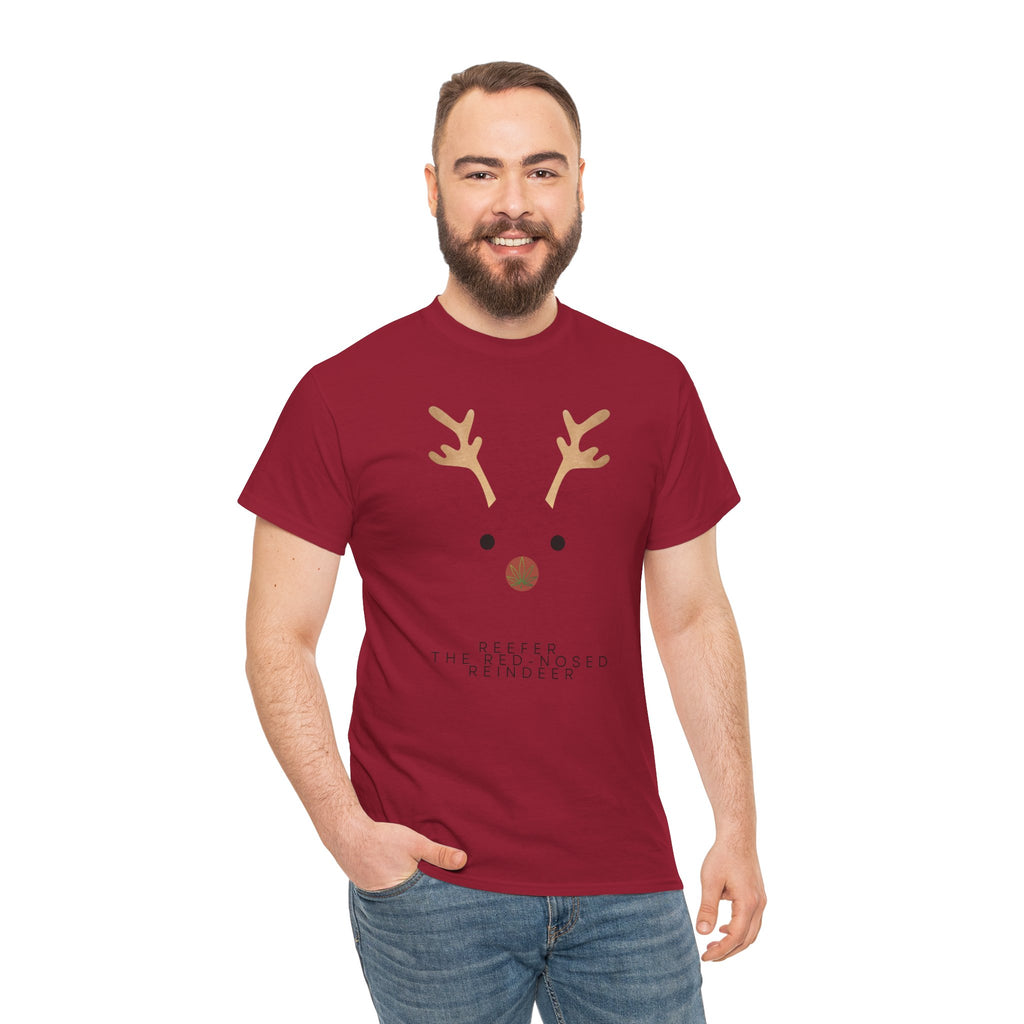 Reindeer Unisex Heavy Cotton Tee
